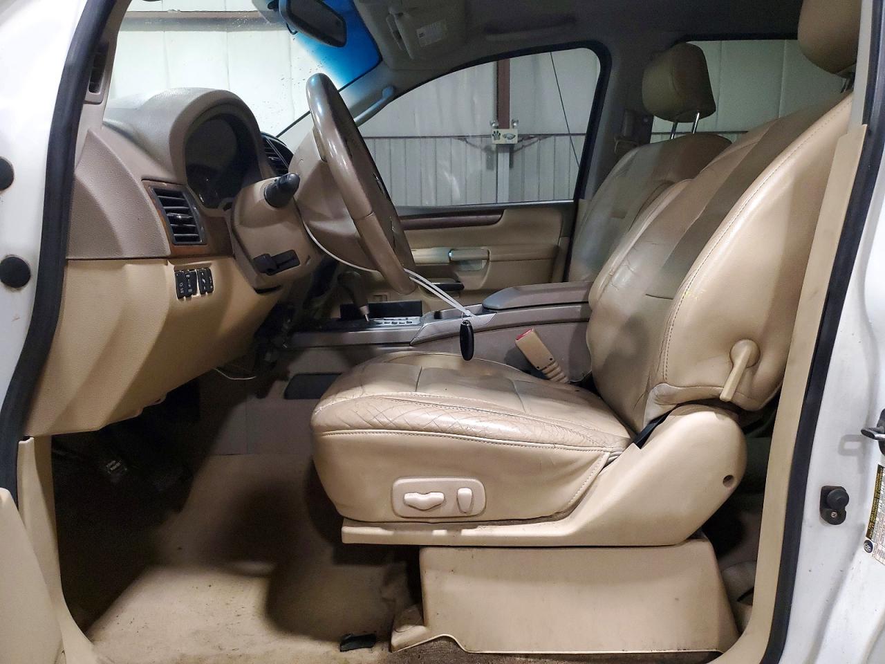 2008 Nissan Armada Se/le White vin: 5N1AA08CX8N624009