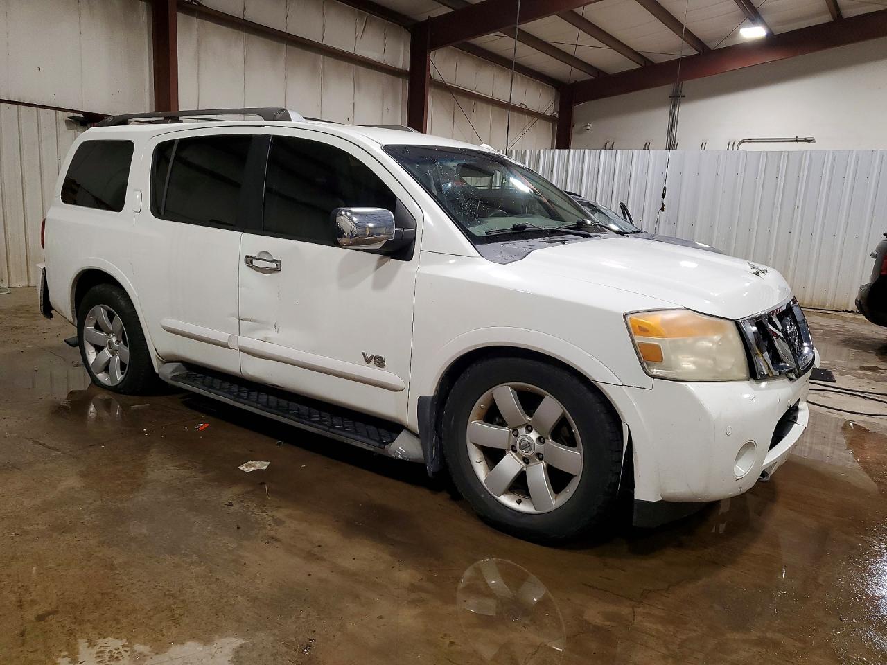 2008 Nissan Armada Se/le White vin: 5N1AA08CX8N624009