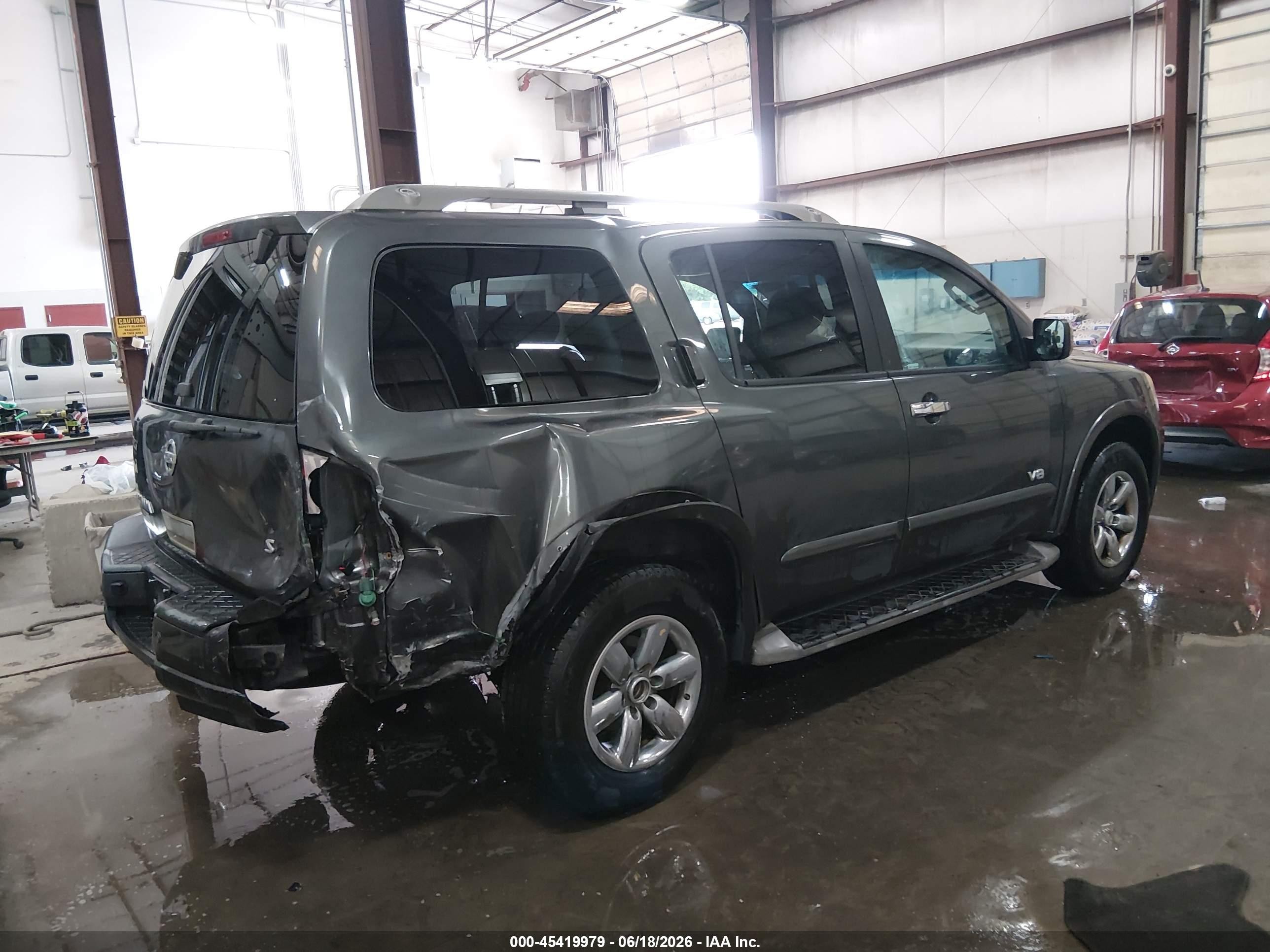 2009 Nissan Armada Se Gray vin: 5N1AA08CX9N600438