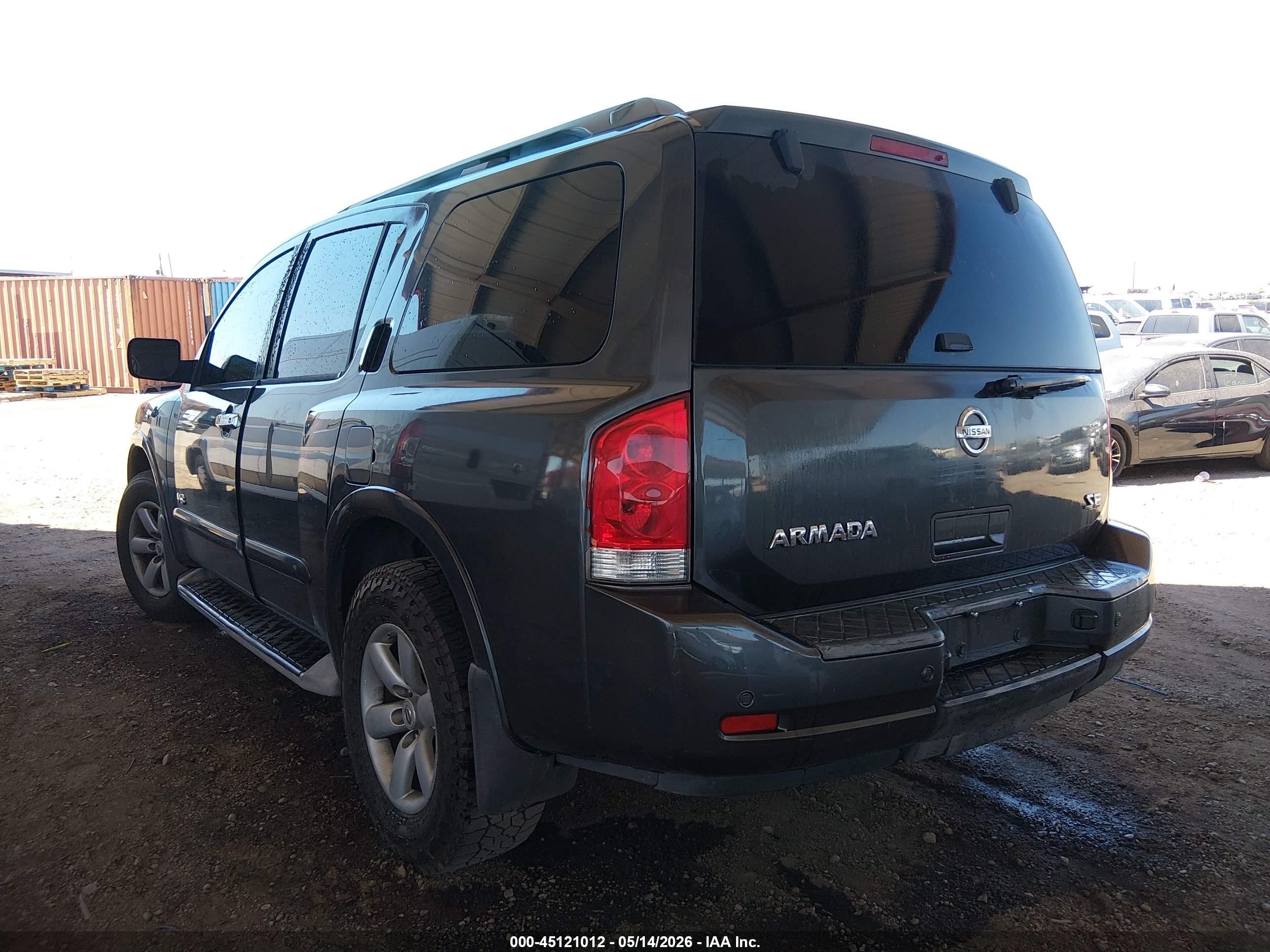 2008 Nissan Armada Se Gray vin: 5N1AA08D48N628162