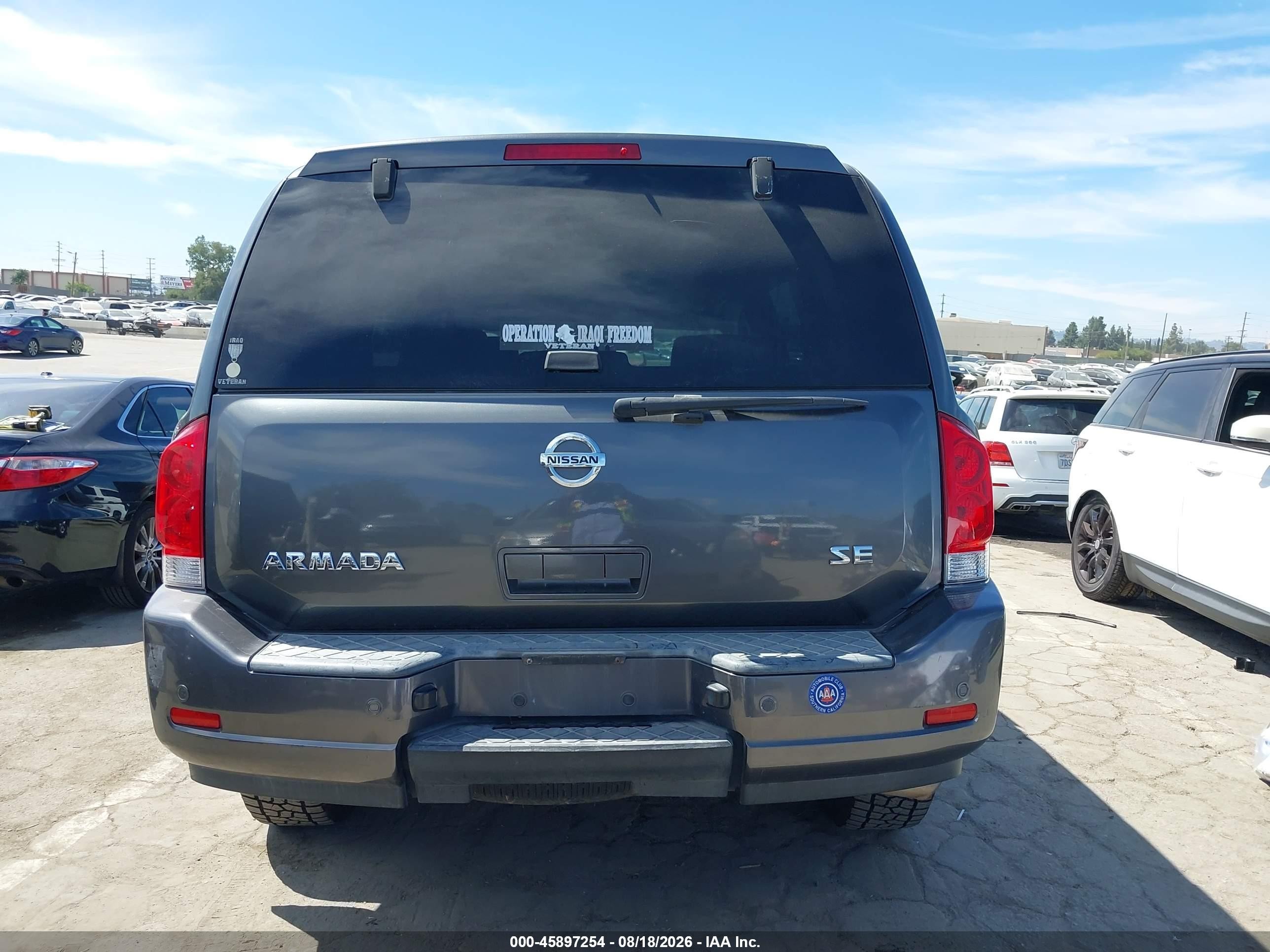 2009 Nissan Armada Se Gray vin: 5N1AA08D59N607399