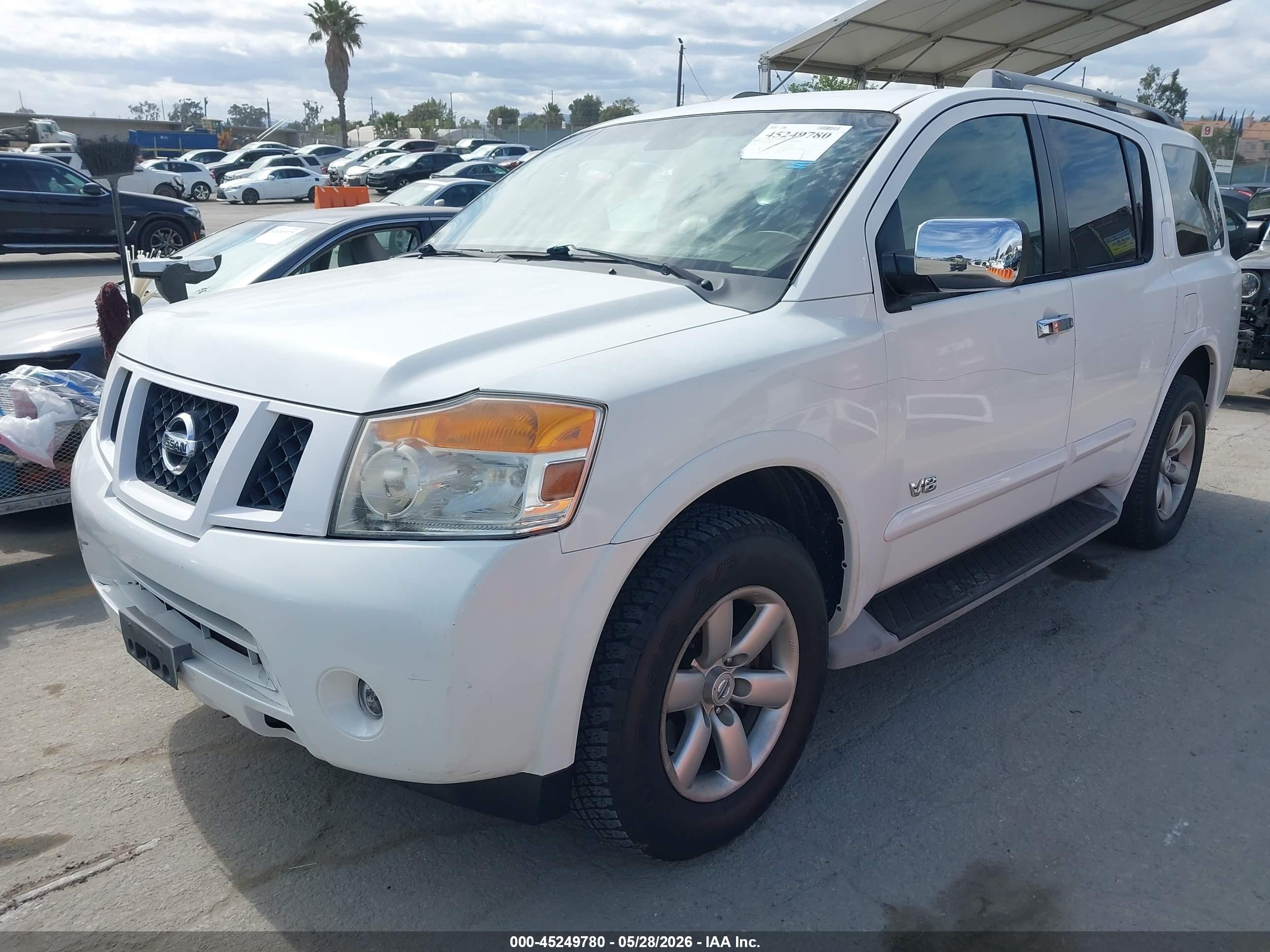 2009 Nissan Armada Se White vin: 5N1AA08D79N603712