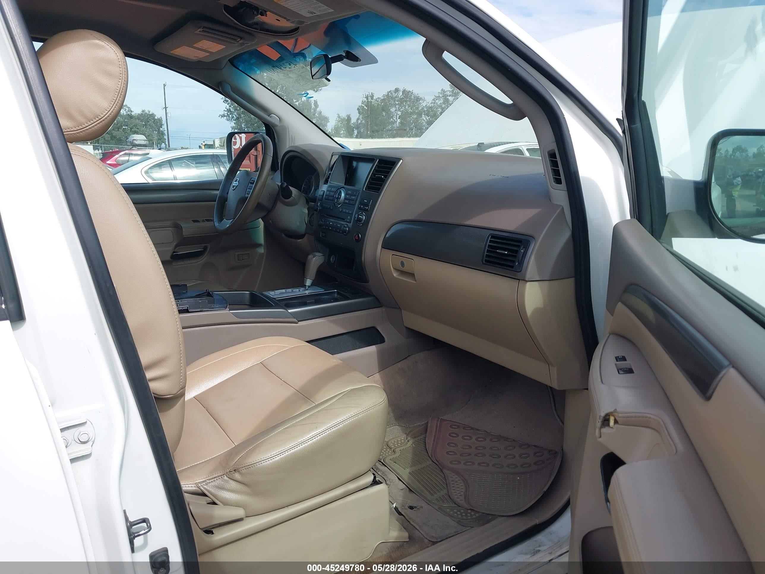 2009 Nissan Armada Se White vin: 5N1AA08D79N603712