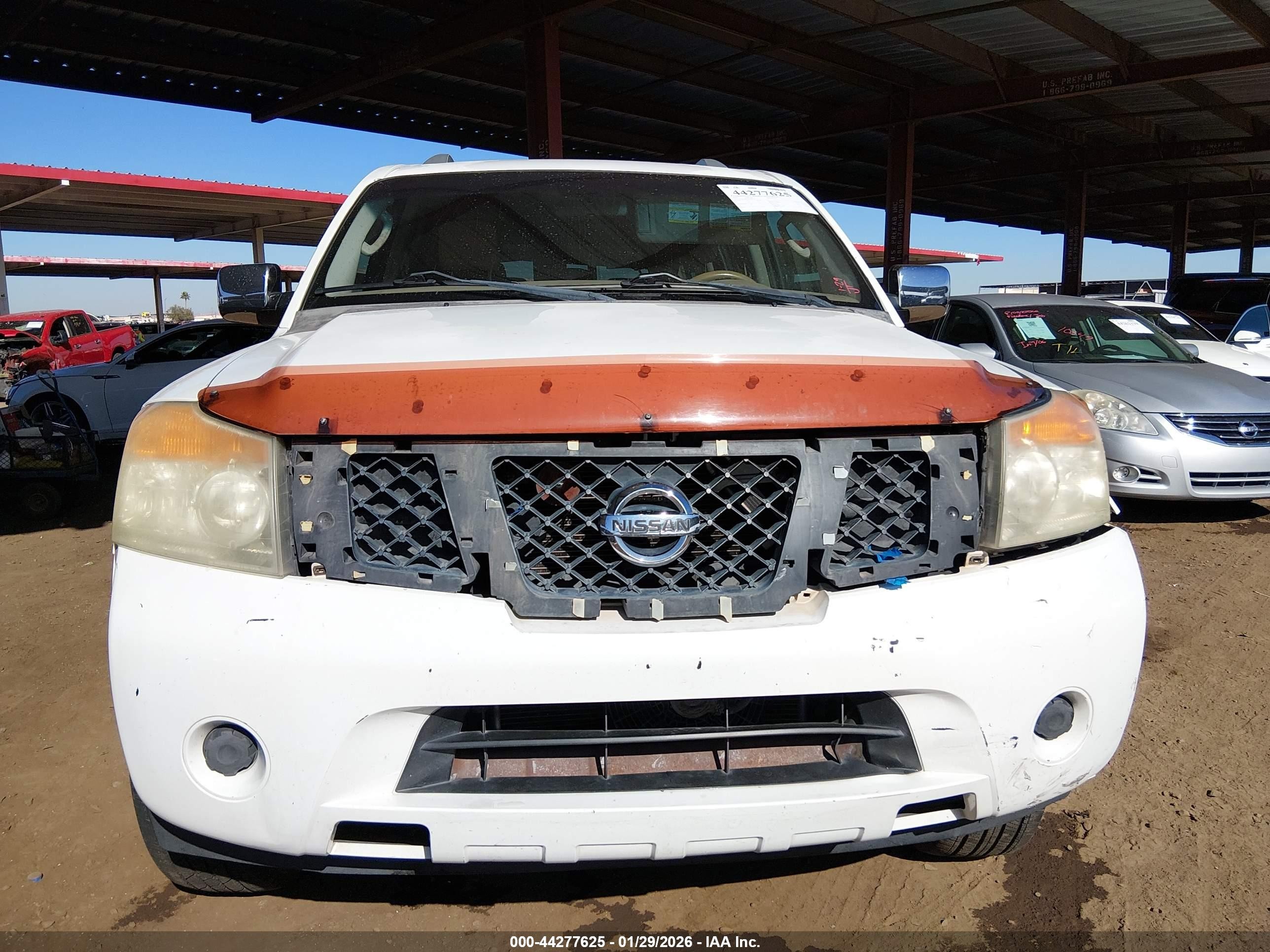 2009 Nissan Armada Se White vin: 5N1AA08D79N604164