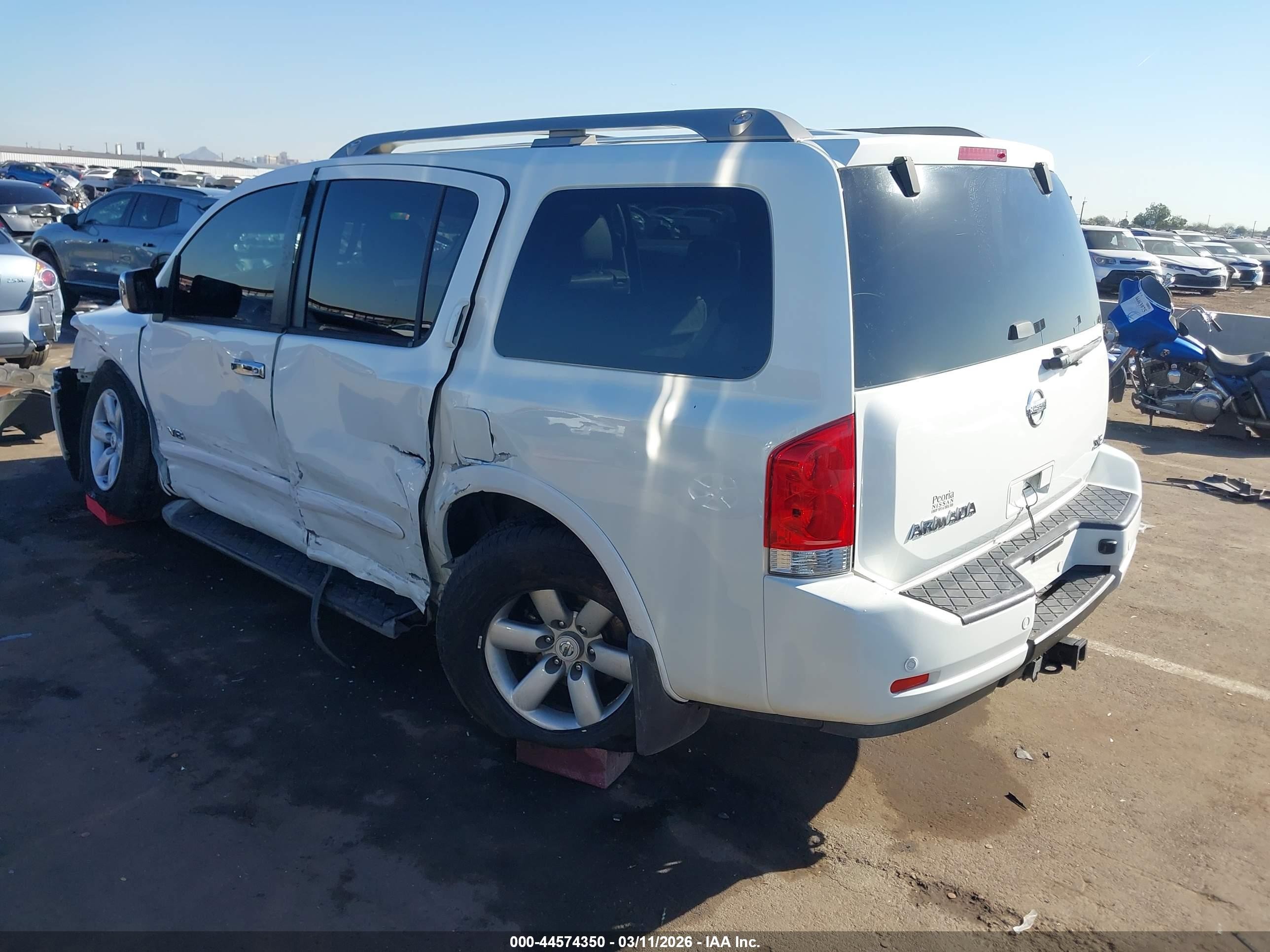2009 Nissan Armada Se White vin: 5N1AA08D99N601525
