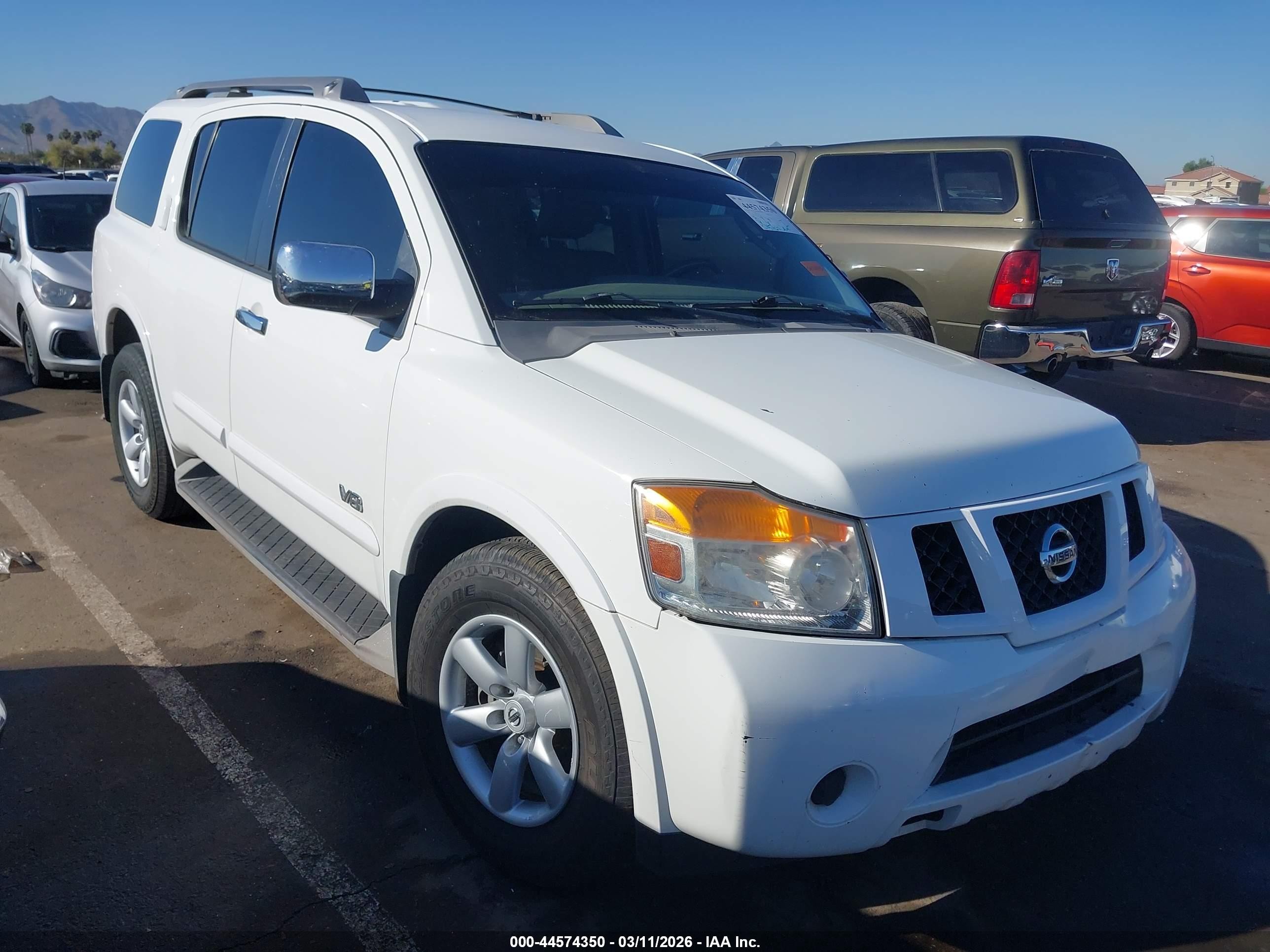 2009 Nissan Armada Se White vin: 5N1AA08D99N601525