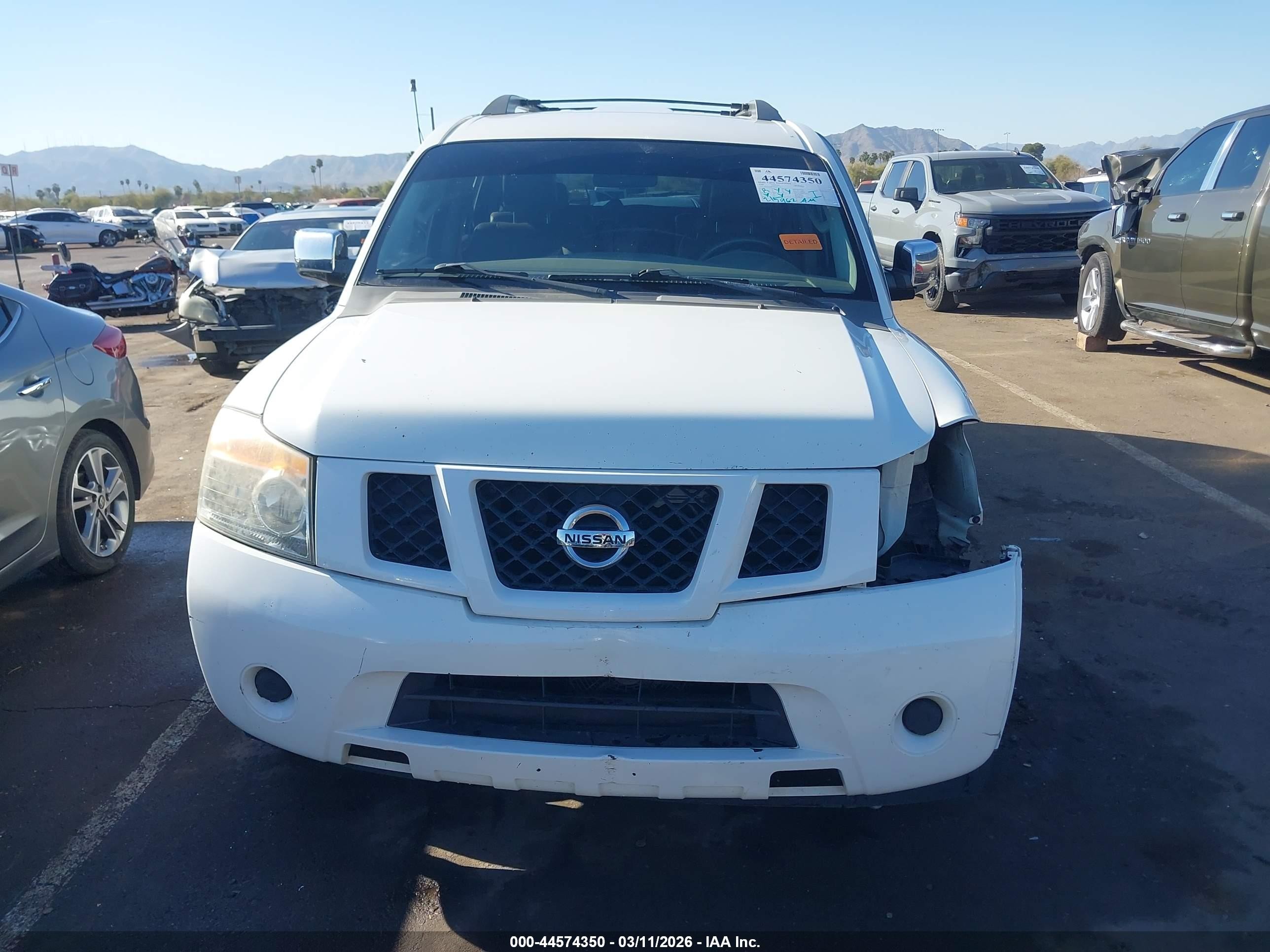 2009 Nissan Armada Se White vin: 5N1AA08D99N601525
