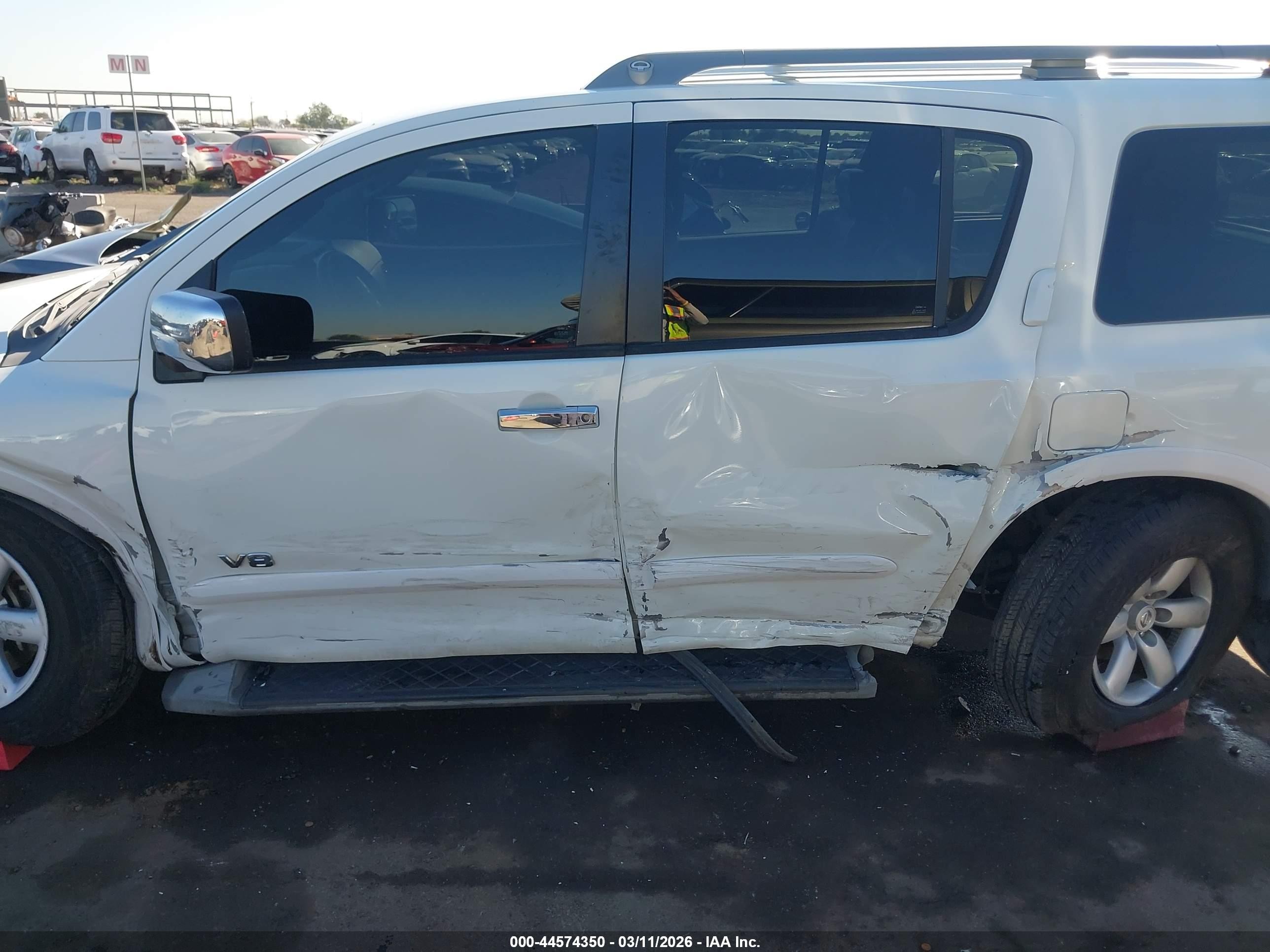 2009 Nissan Armada Se White vin: 5N1AA08D99N601525