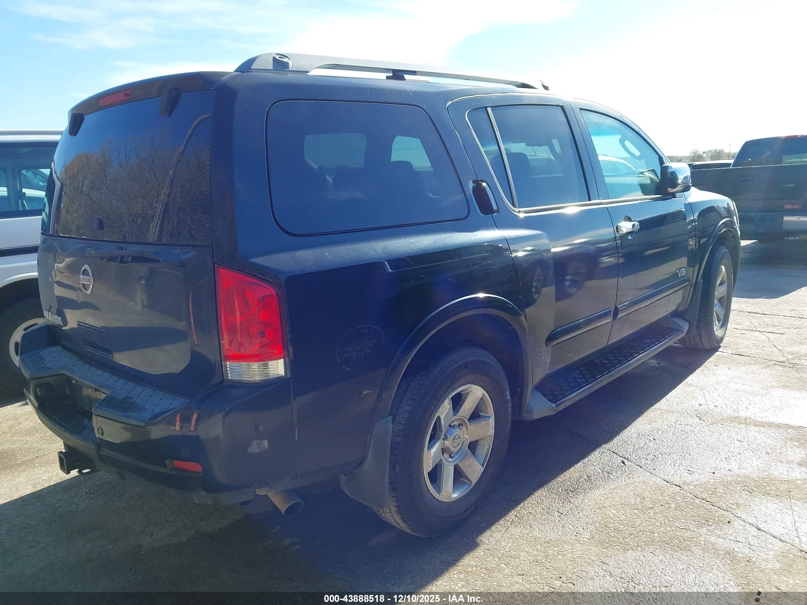 2009 Nissan Armada Se Black vin: 5N1AA08DX9N607155