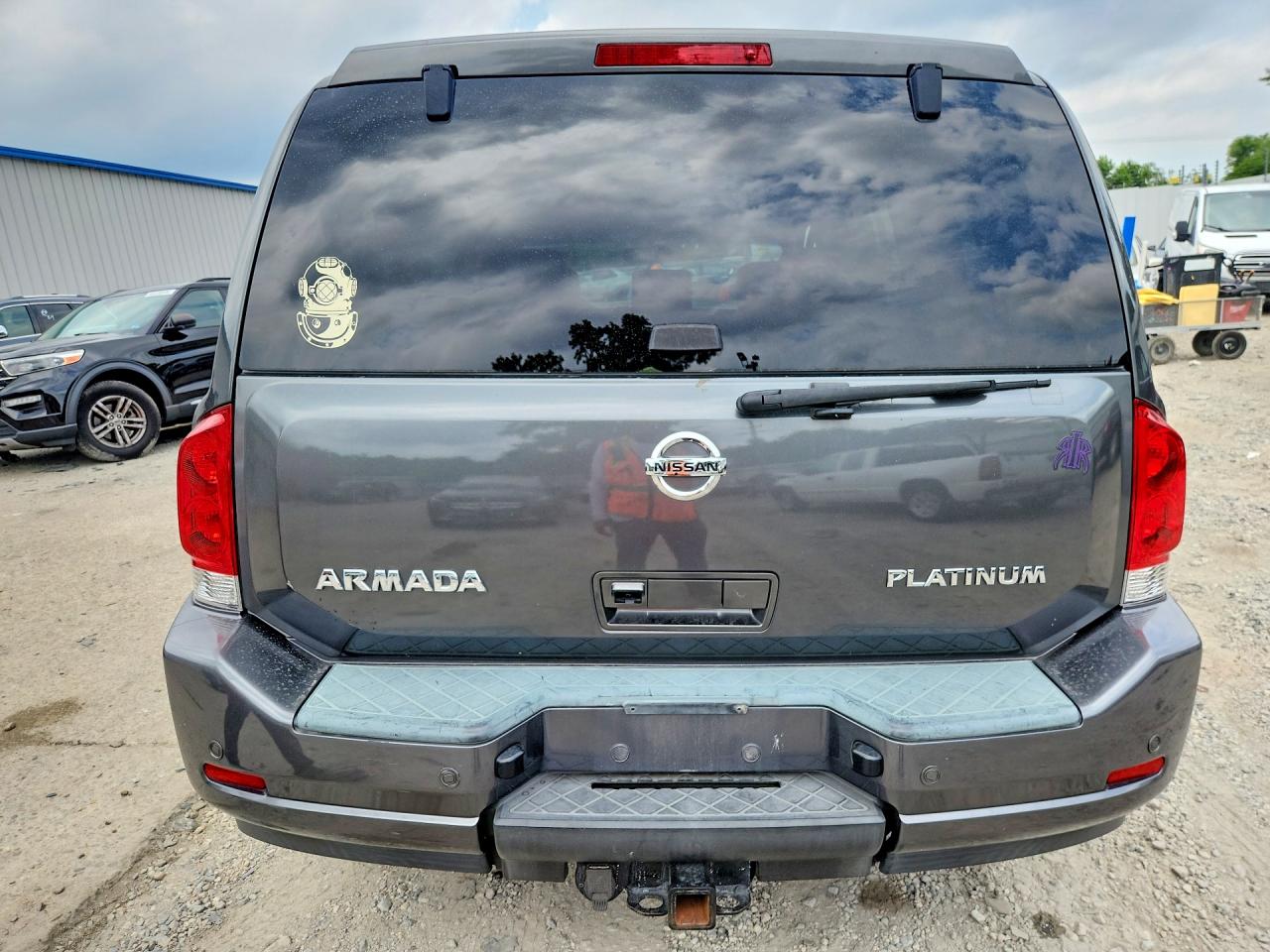 2011 Nissan Armada Sv Gray vin: 5N1AA0NC0BN624533