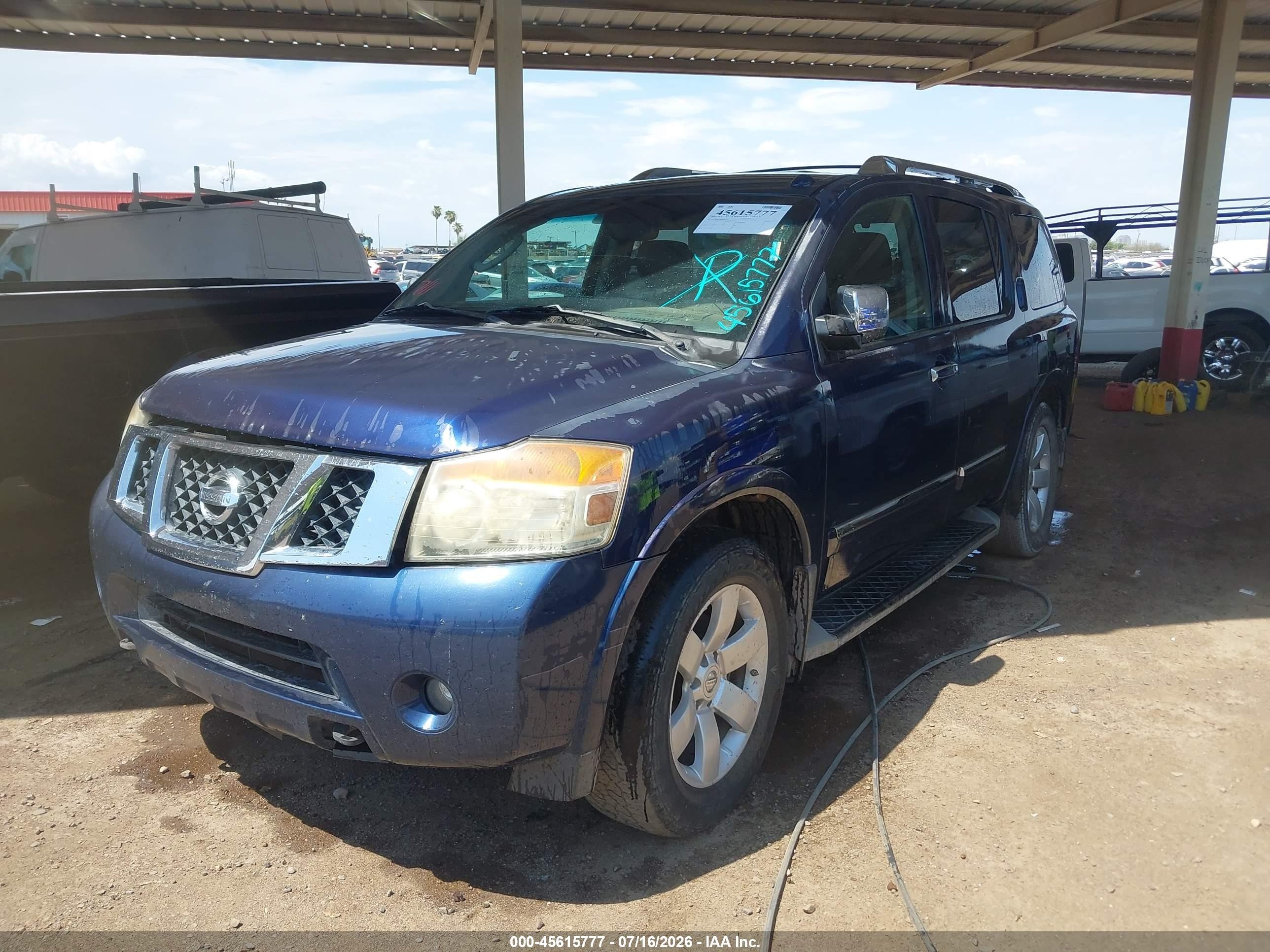 2011 Nissan Armada Sl Blue vin: 5N1AA0NC2BN602615