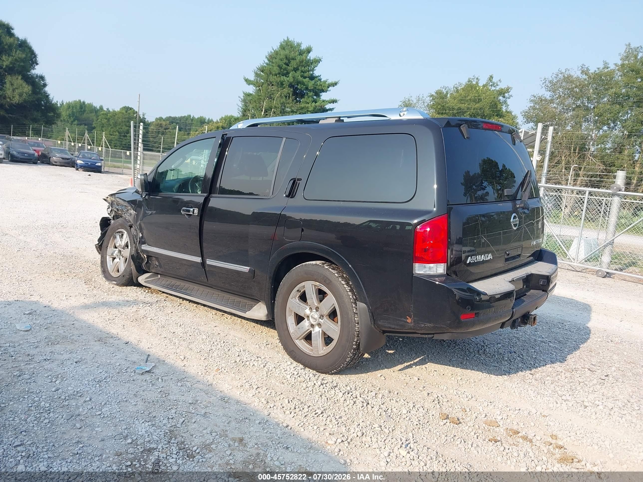 2011 Nissan Armada Platinum Черный vin: 5N1AA0NC2BN604350