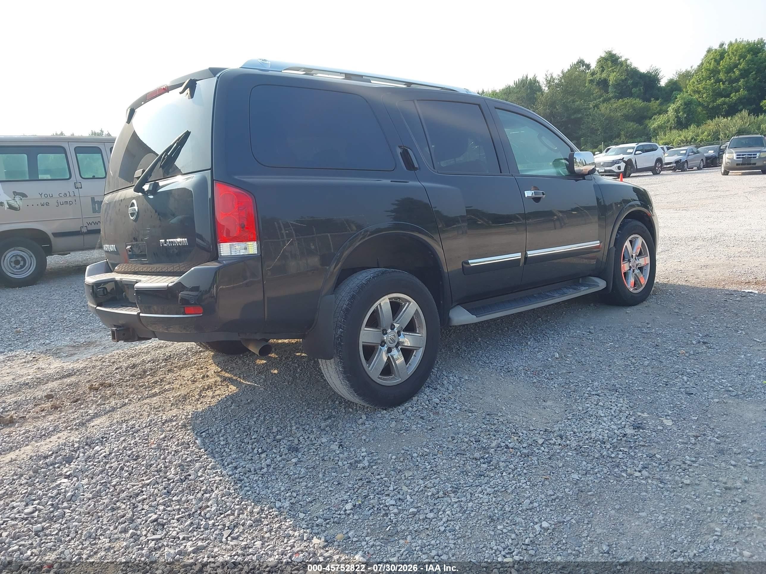 2011 Nissan Armada Platinum Черный vin: 5N1AA0NC2BN604350
