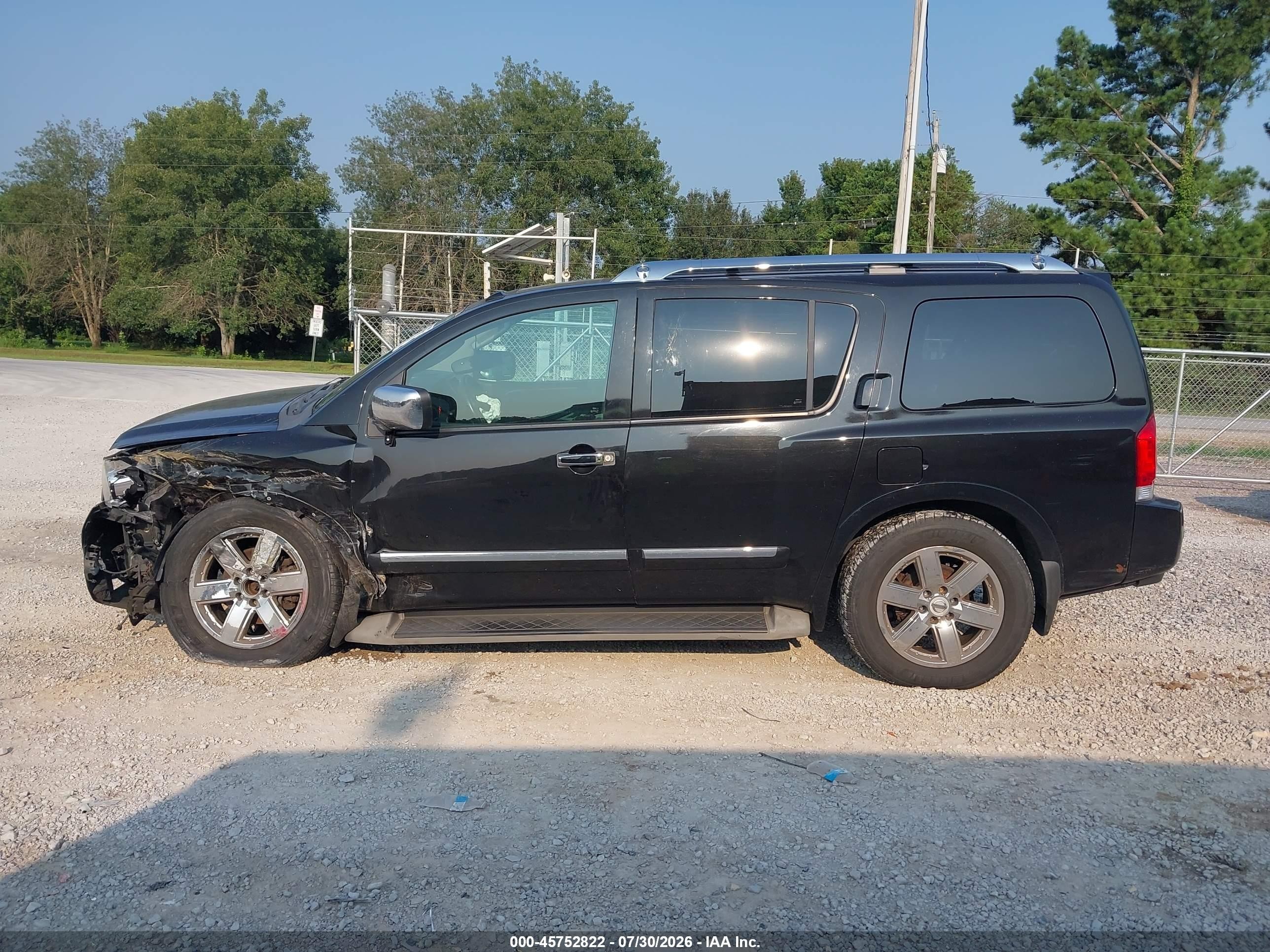 2011 Nissan Armada Platinum Черный vin: 5N1AA0NC2BN604350