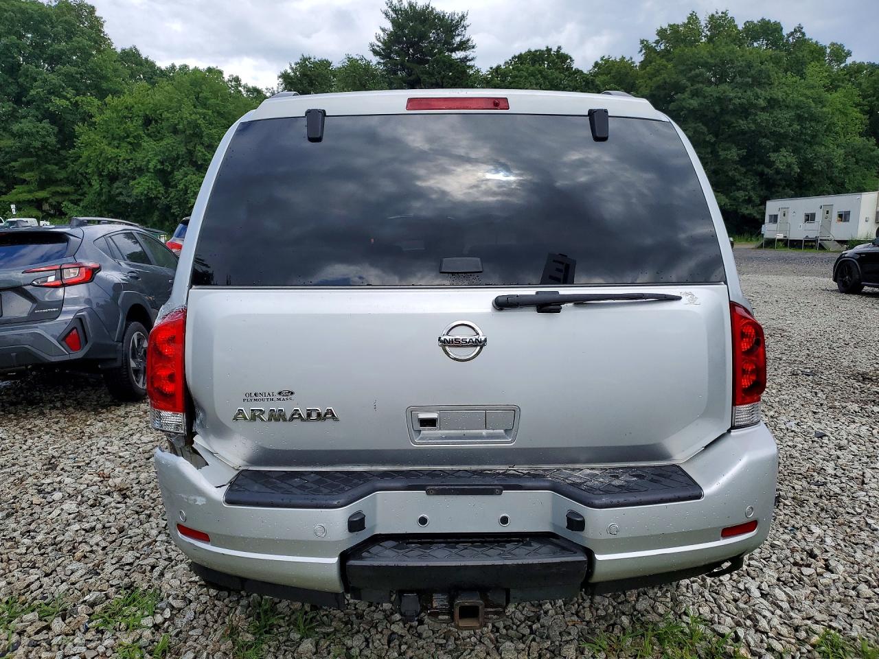 2013 Nissan Armada Sv Silver vin: 5N1AA0NC2DN608126