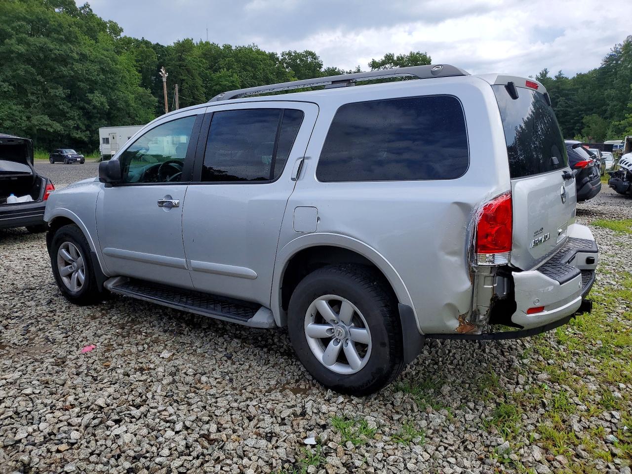 2013 Nissan Armada Sv Silver vin: 5N1AA0NC2DN608126