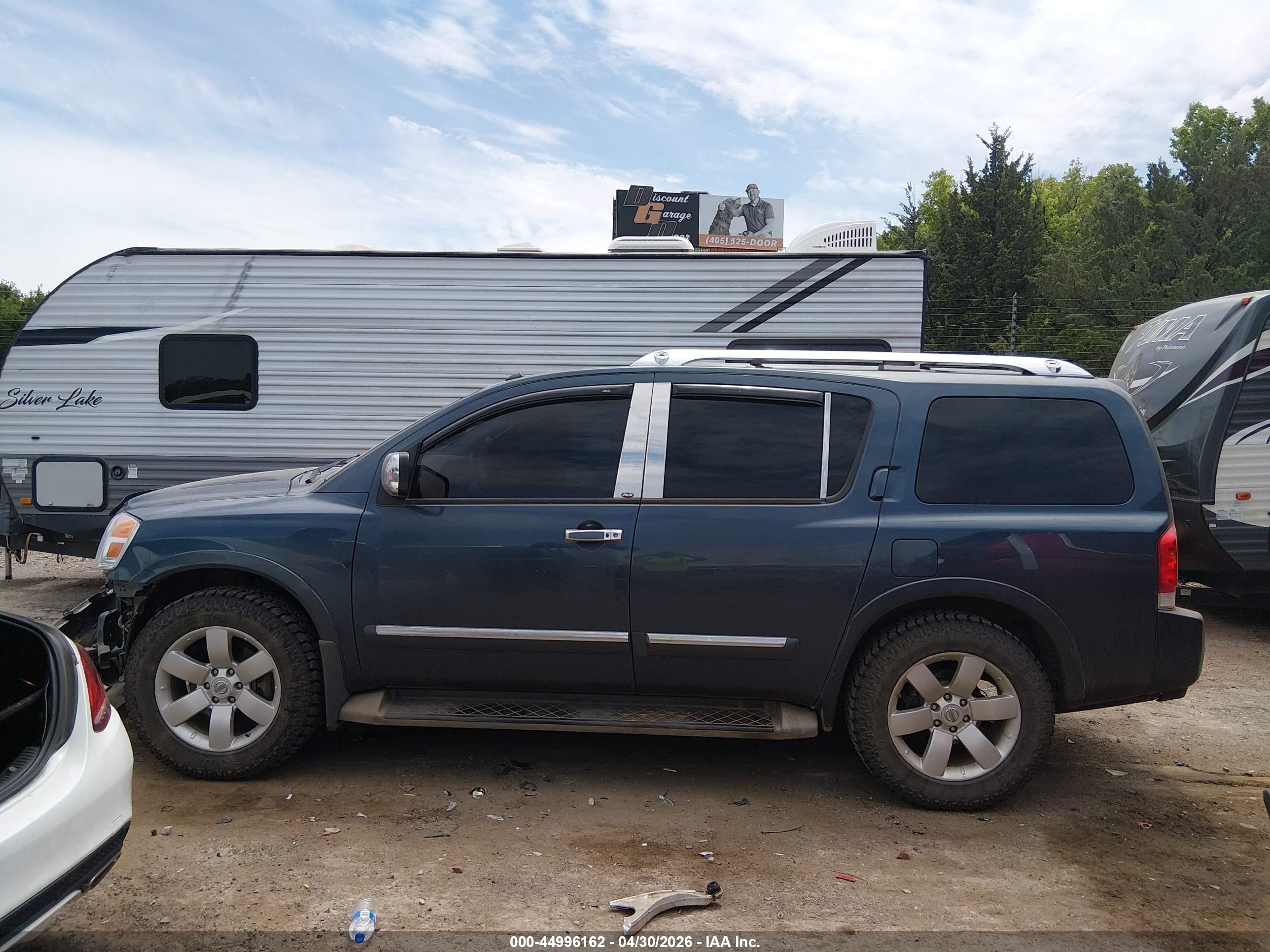 2013 Nissan Armada Sl Blue vin: 5N1AA0NC2DN614847