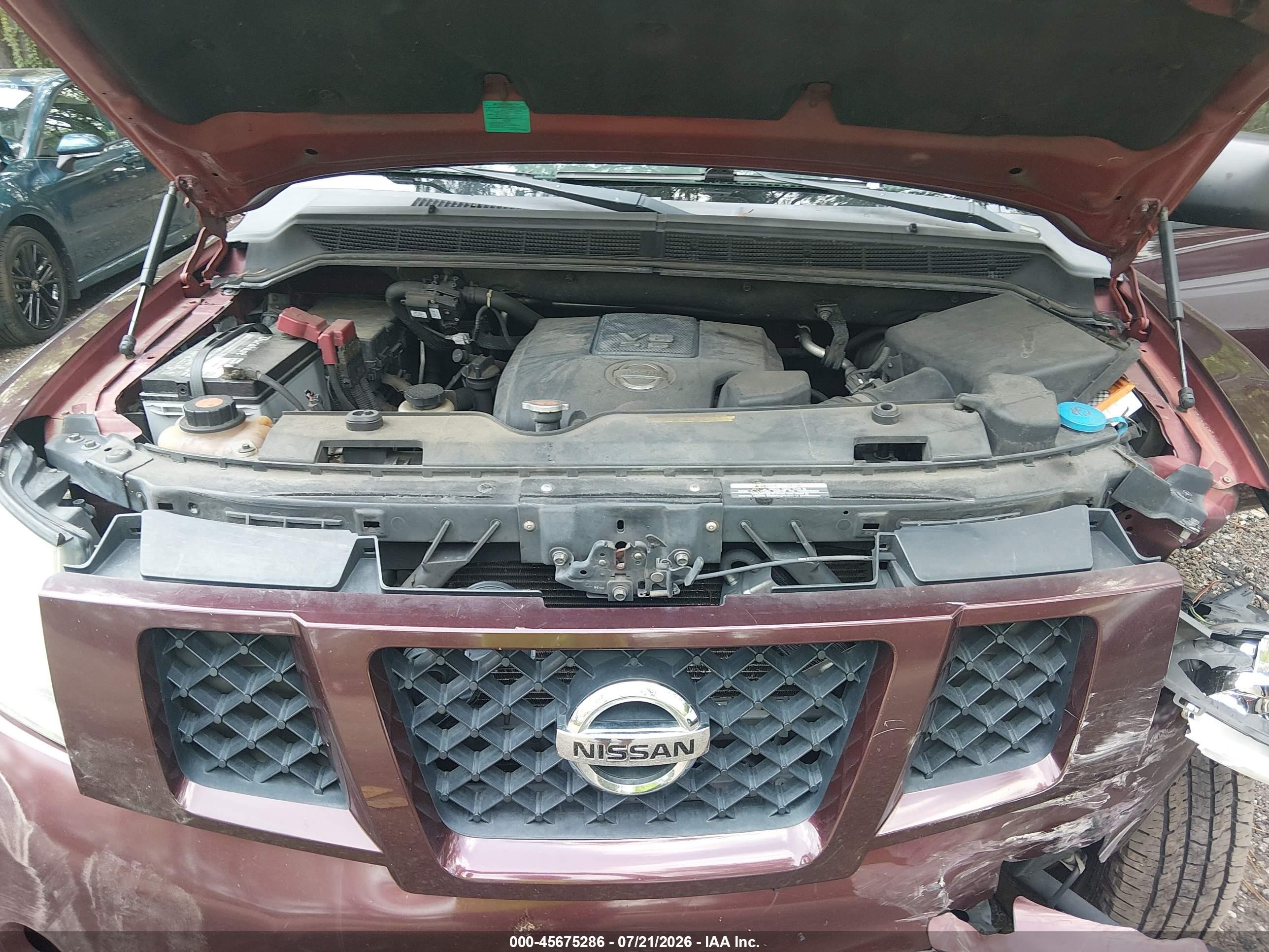 2015 Nissan Armada Platinum/sl/sv Burgundy vin: 5N1AA0NC2FN604838