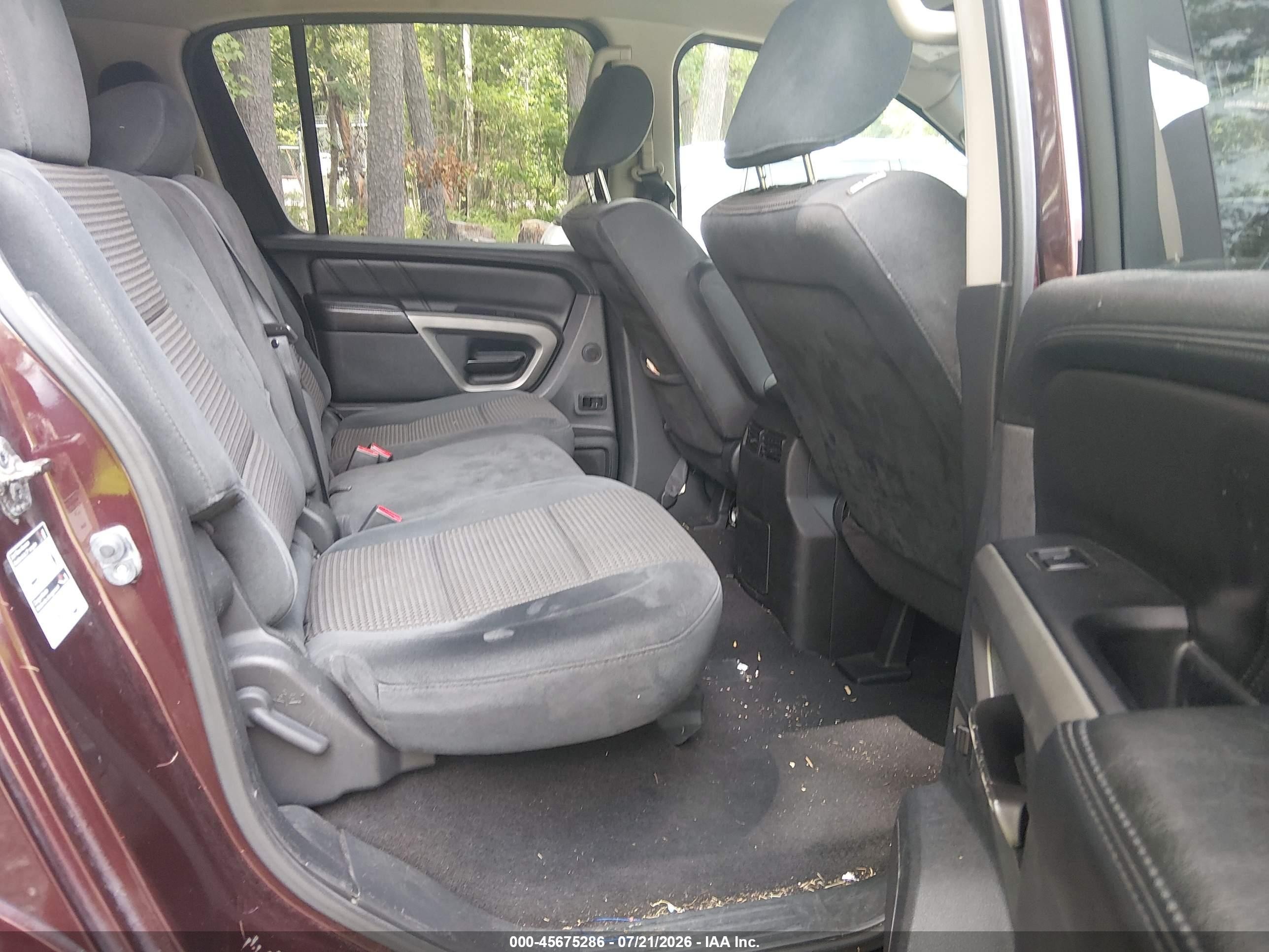 2015 Nissan Armada Platinum/sl/sv Burgundy vin: 5N1AA0NC2FN604838