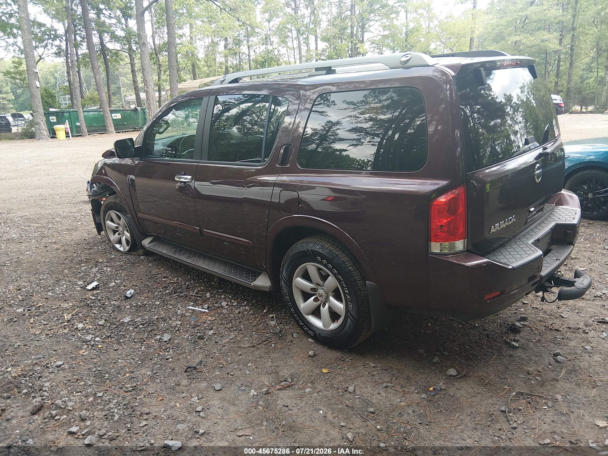 2015 Nissan Armada Platinum/sl/sv Burgundy vin: 5N1AA0NC2FN604838