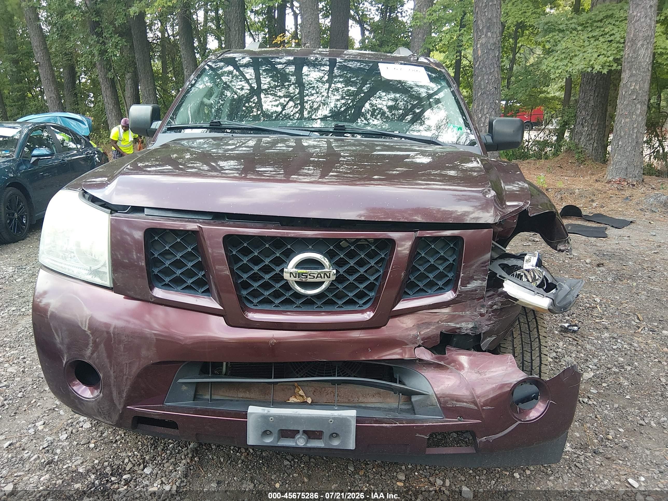 2015 Nissan Armada Platinum/sl/sv Burgundy vin: 5N1AA0NC2FN604838