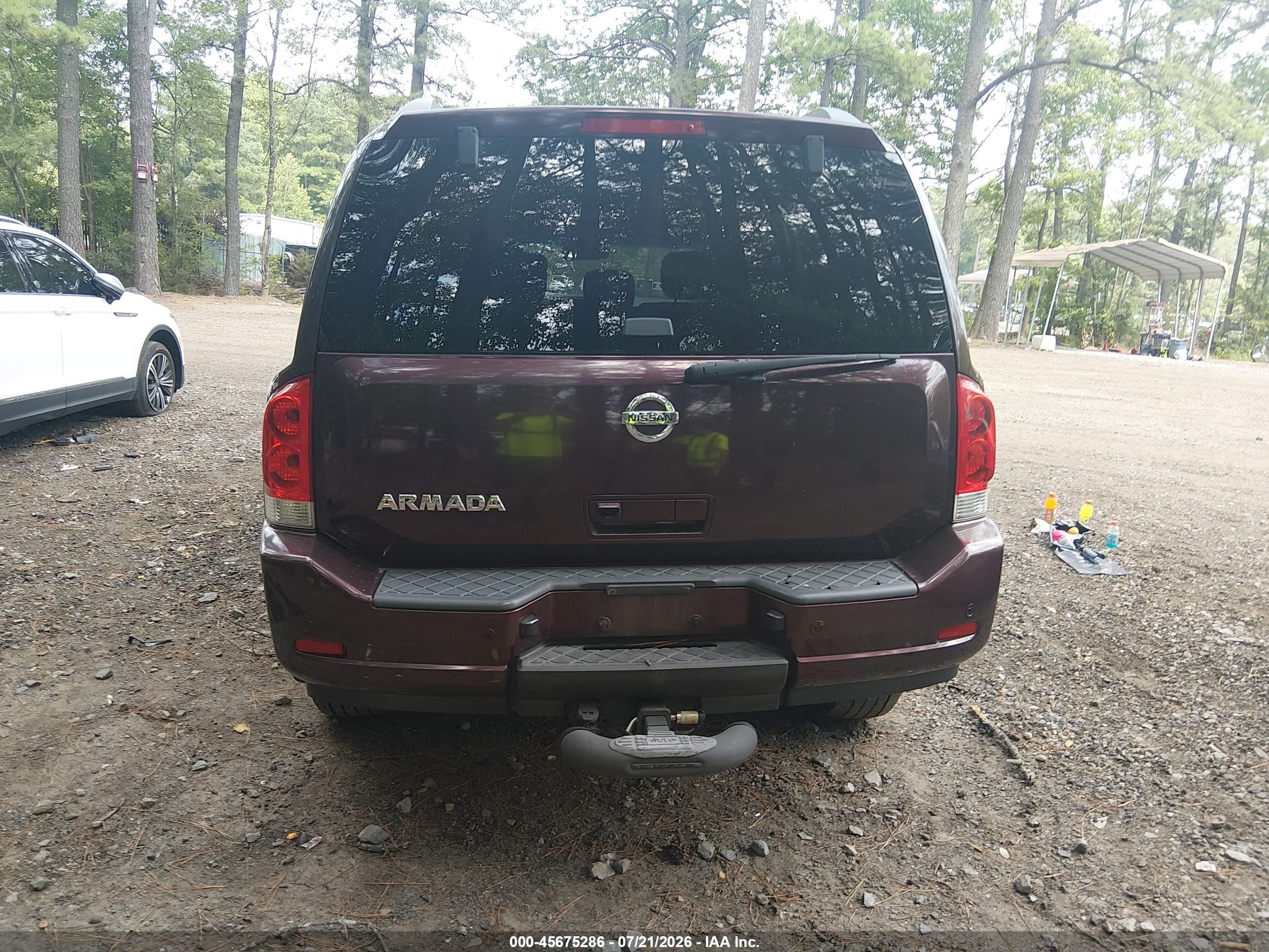 2015 Nissan Armada Platinum/sl/sv Burgundy vin: 5N1AA0NC2FN604838