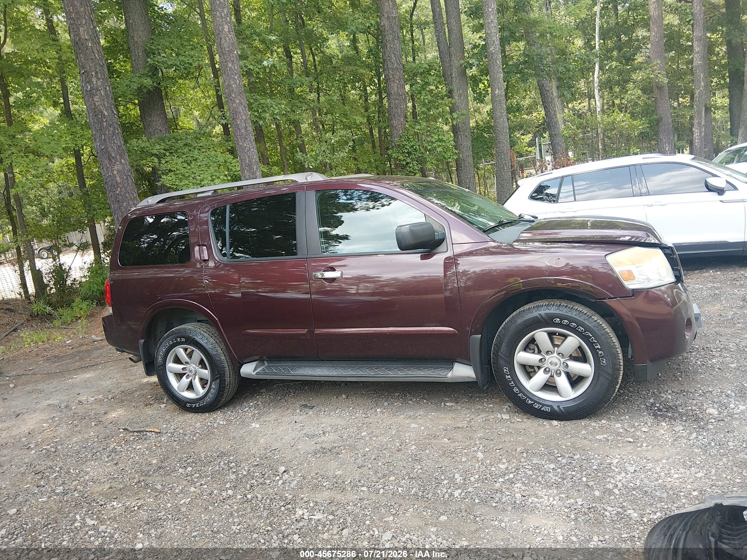 2015 Nissan Armada Platinum/sl/sv Burgundy vin: 5N1AA0NC2FN604838