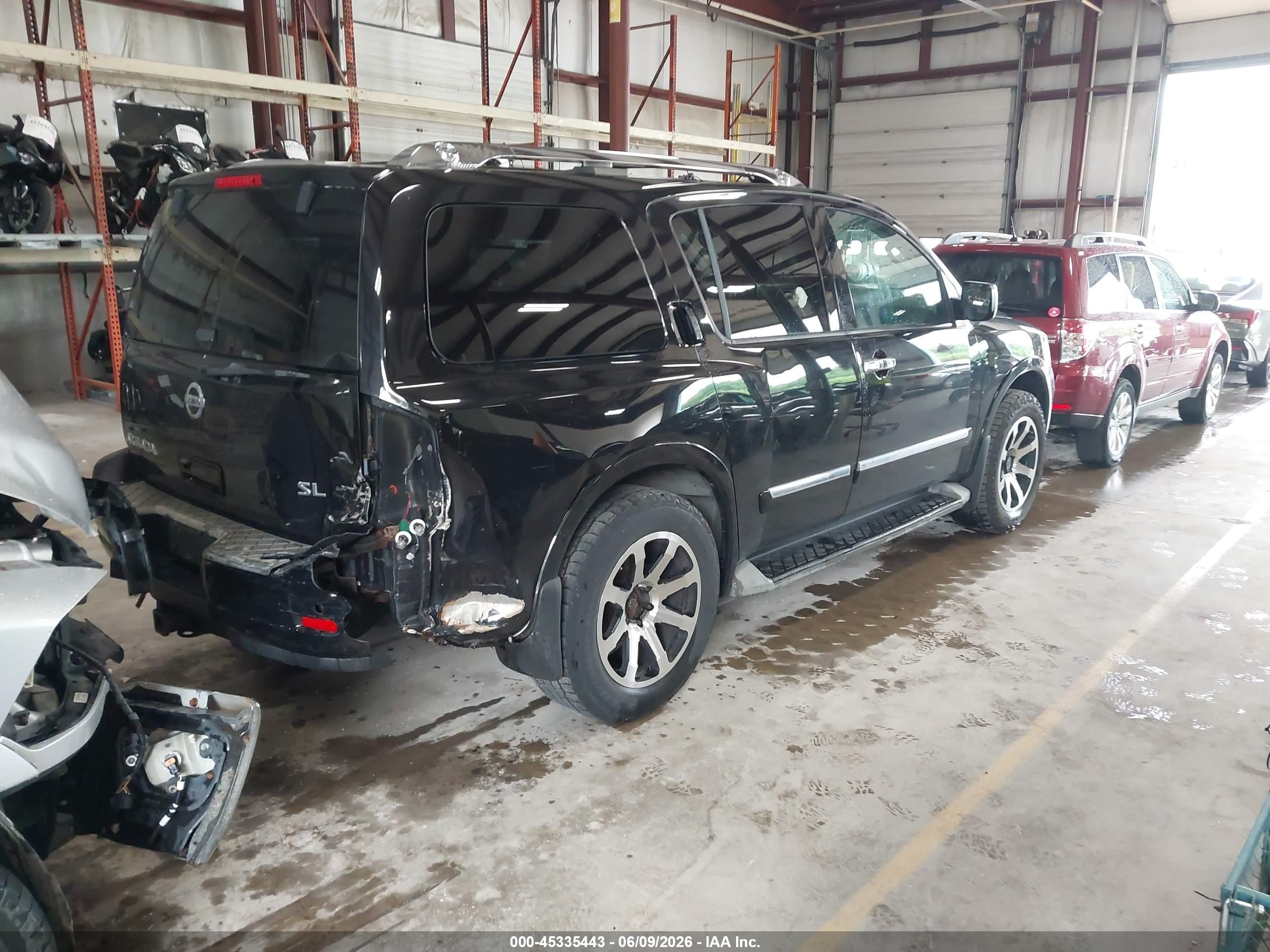 2011 Nissan Armada Sl Black vin: 5N1AA0NC3BN610397
