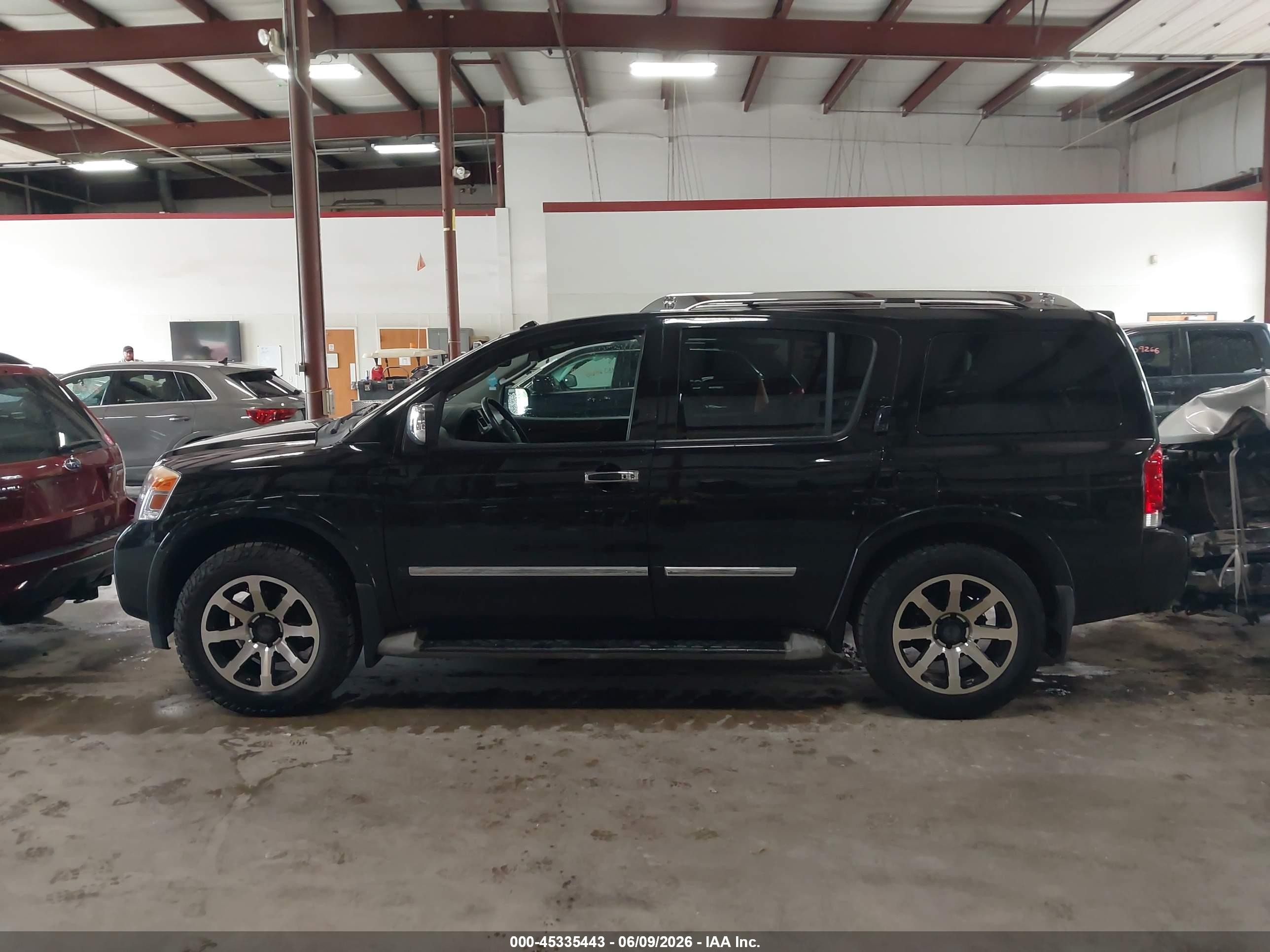 2011 Nissan Armada Sl Black vin: 5N1AA0NC3BN610397