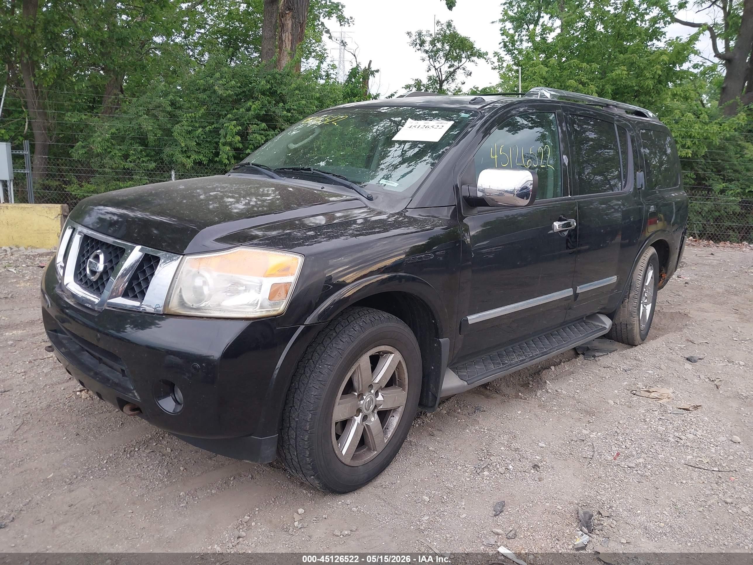 2011 Nissan Armada Platinum Black vin: 5N1AA0NC3BN612120