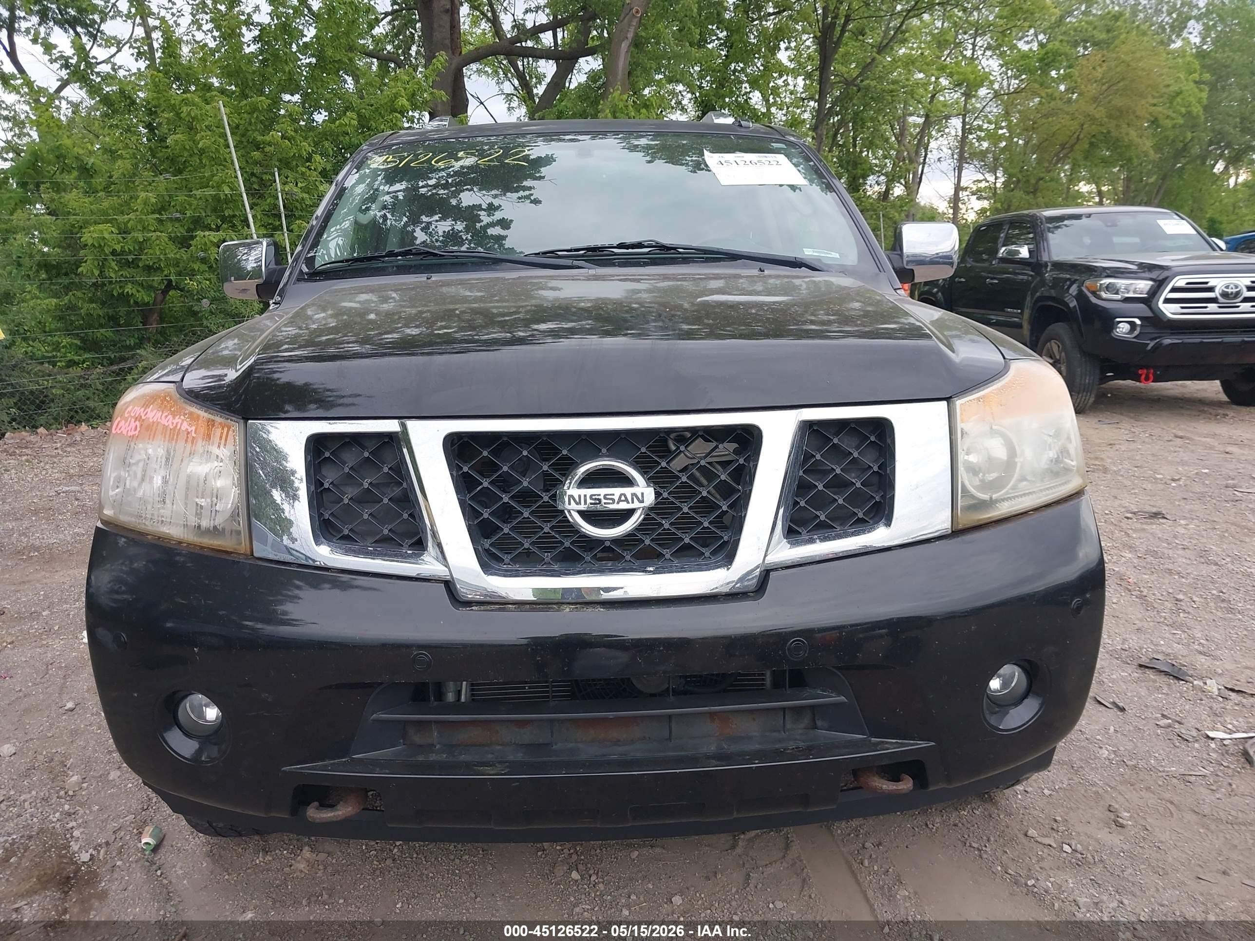 2011 Nissan Armada Platinum Black vin: 5N1AA0NC3BN612120