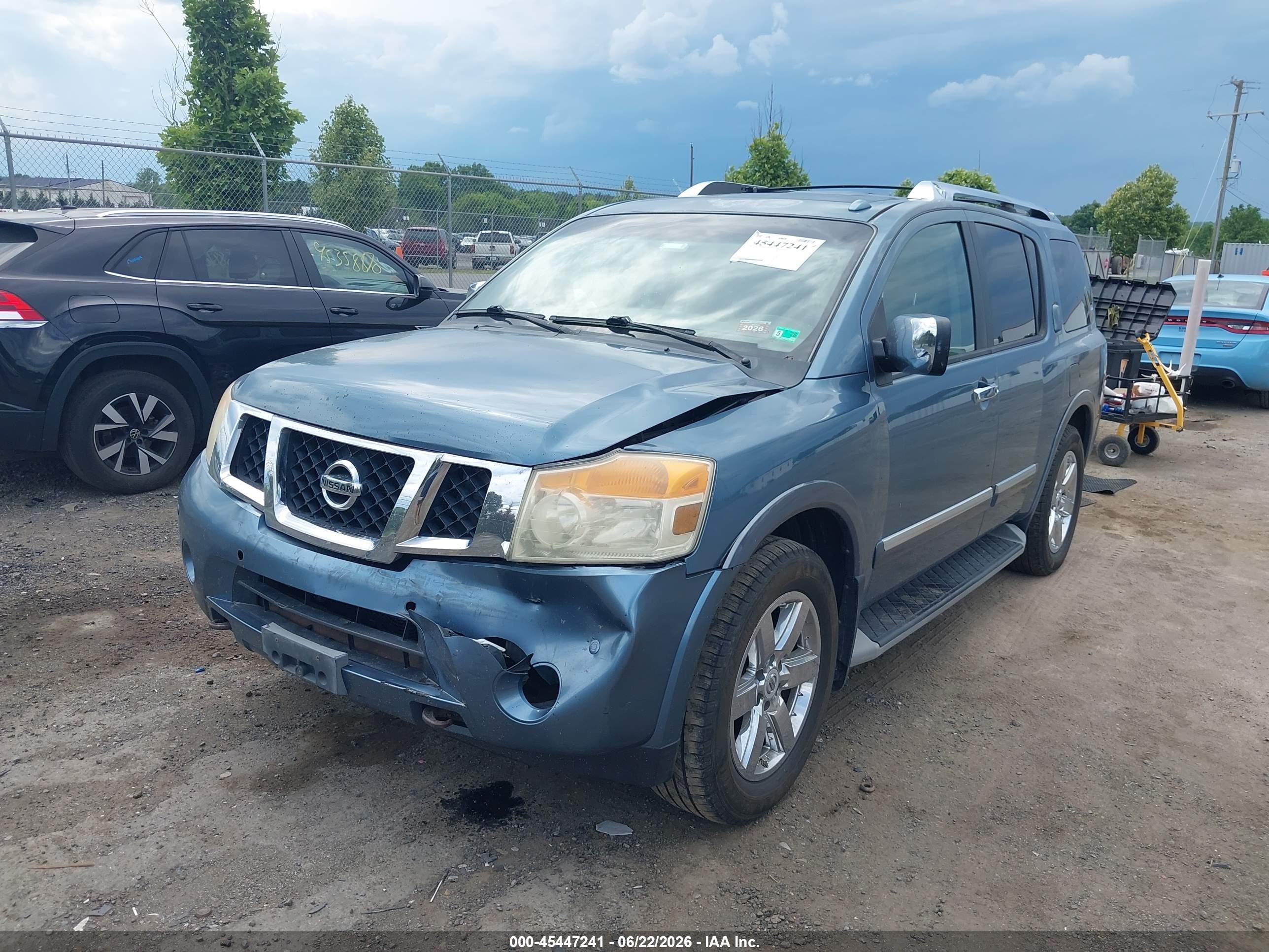 2011 Nissan Armada Platinum Blue vin: 5N1AA0NC3BN622792