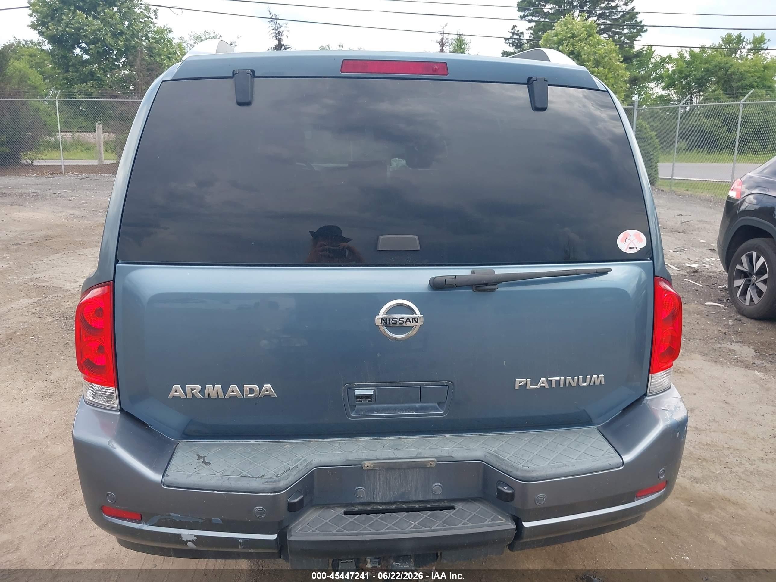 2011 Nissan Armada Platinum Blue vin: 5N1AA0NC3BN622792