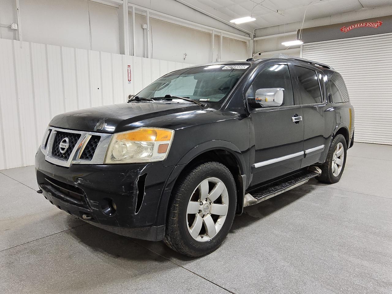 2011 Nissan Armada Sv Черный vin: 5N1AA0NC4BN603801 Damage: Front Bumper/Cover, Broken, Replacement Required