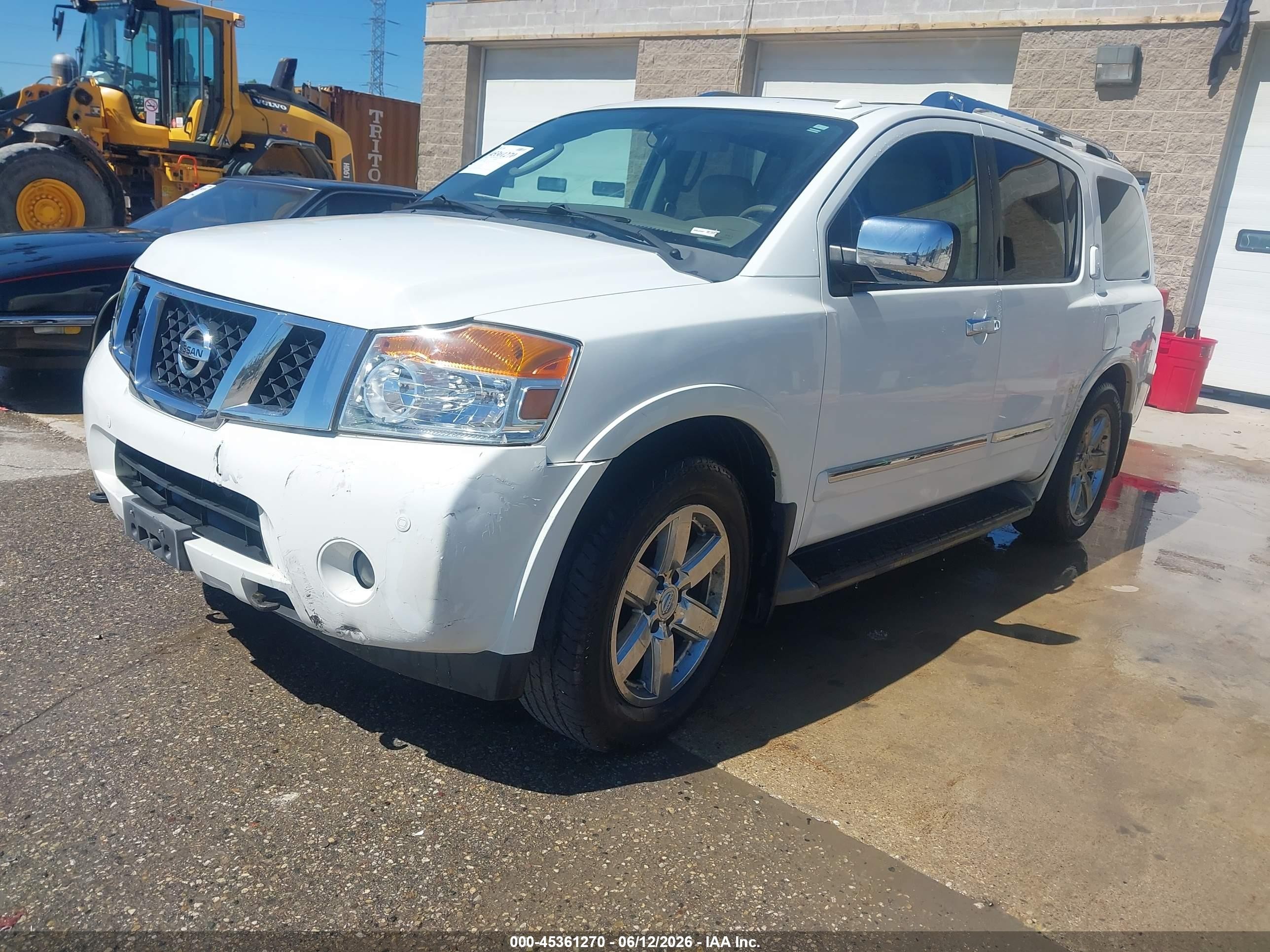 2011 Nissan Armada Platinum White vin: 5N1AA0NC4BN618038