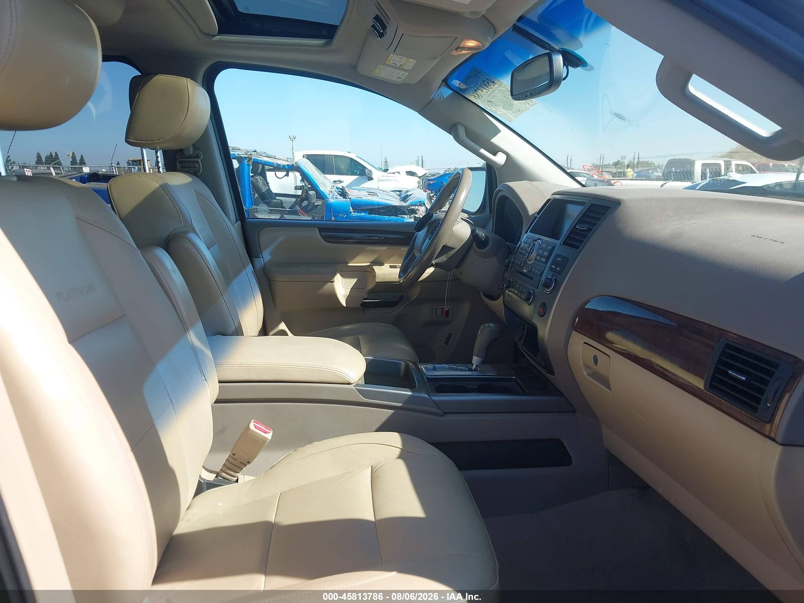 2013 Nissan Armada Platinum Синий vin: 5N1AA0NC4DN605955