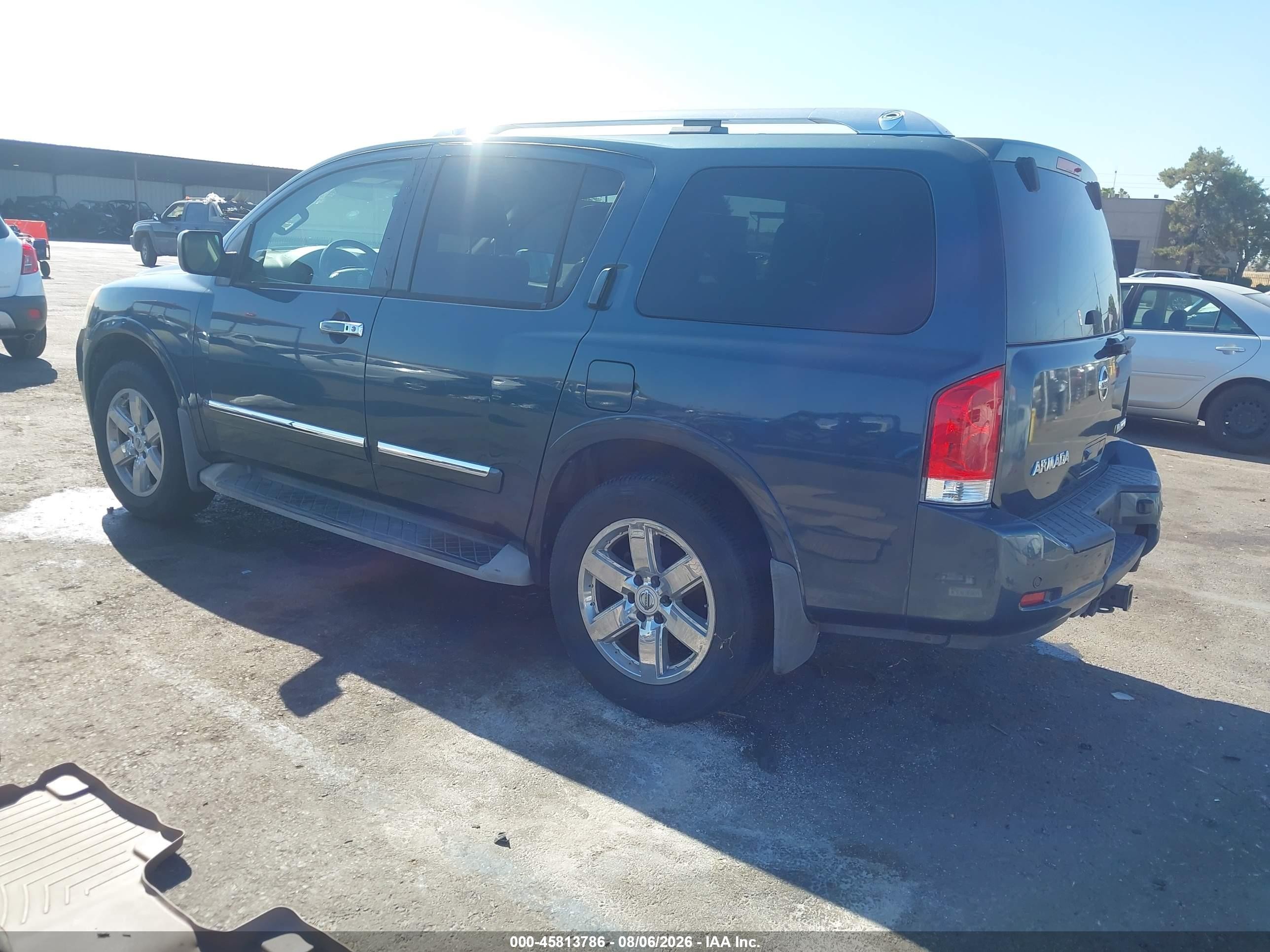 2013 Nissan Armada Platinum Синий vin: 5N1AA0NC4DN605955