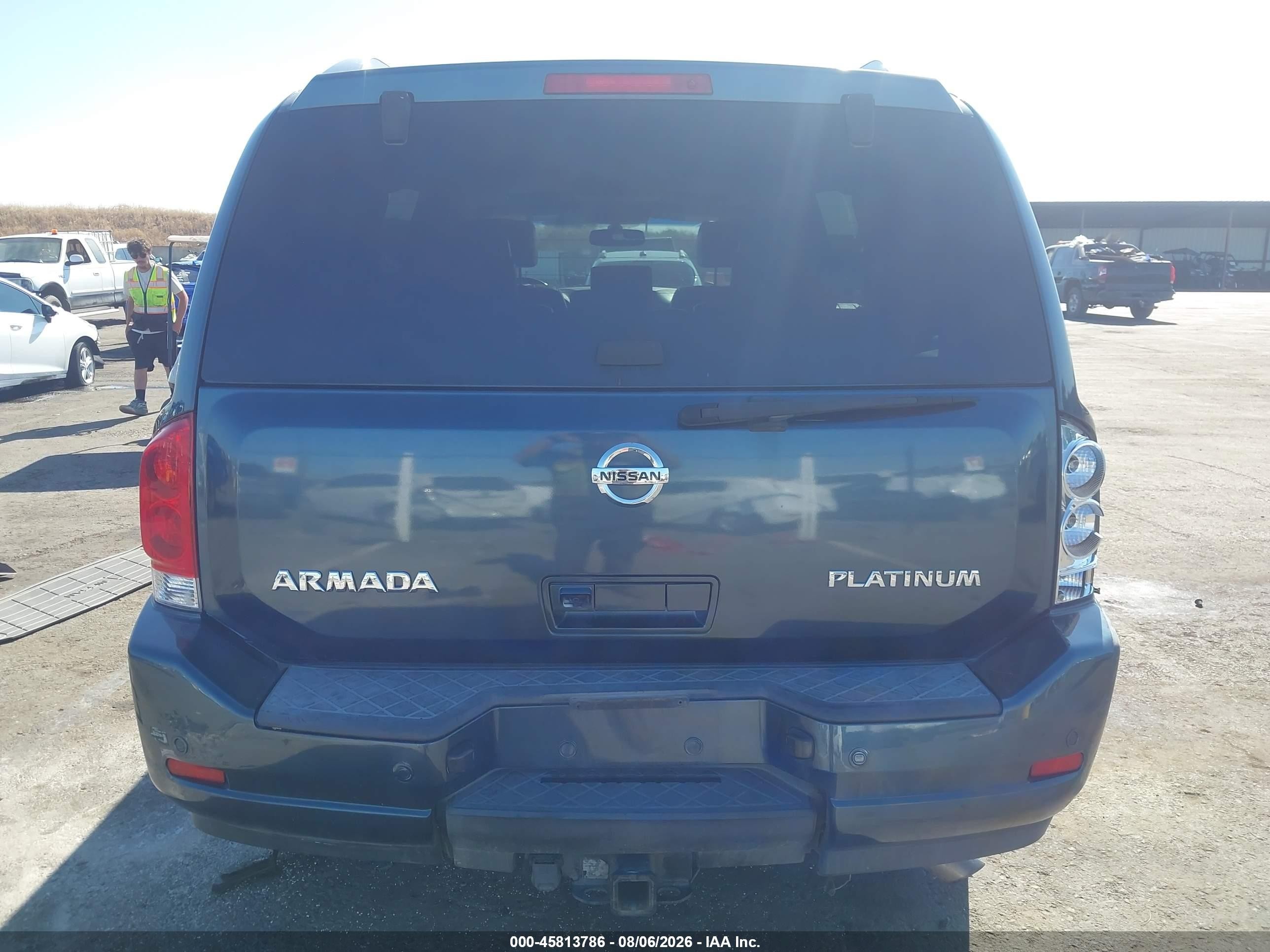 2013 Nissan Armada Platinum Синий vin: 5N1AA0NC4DN605955
