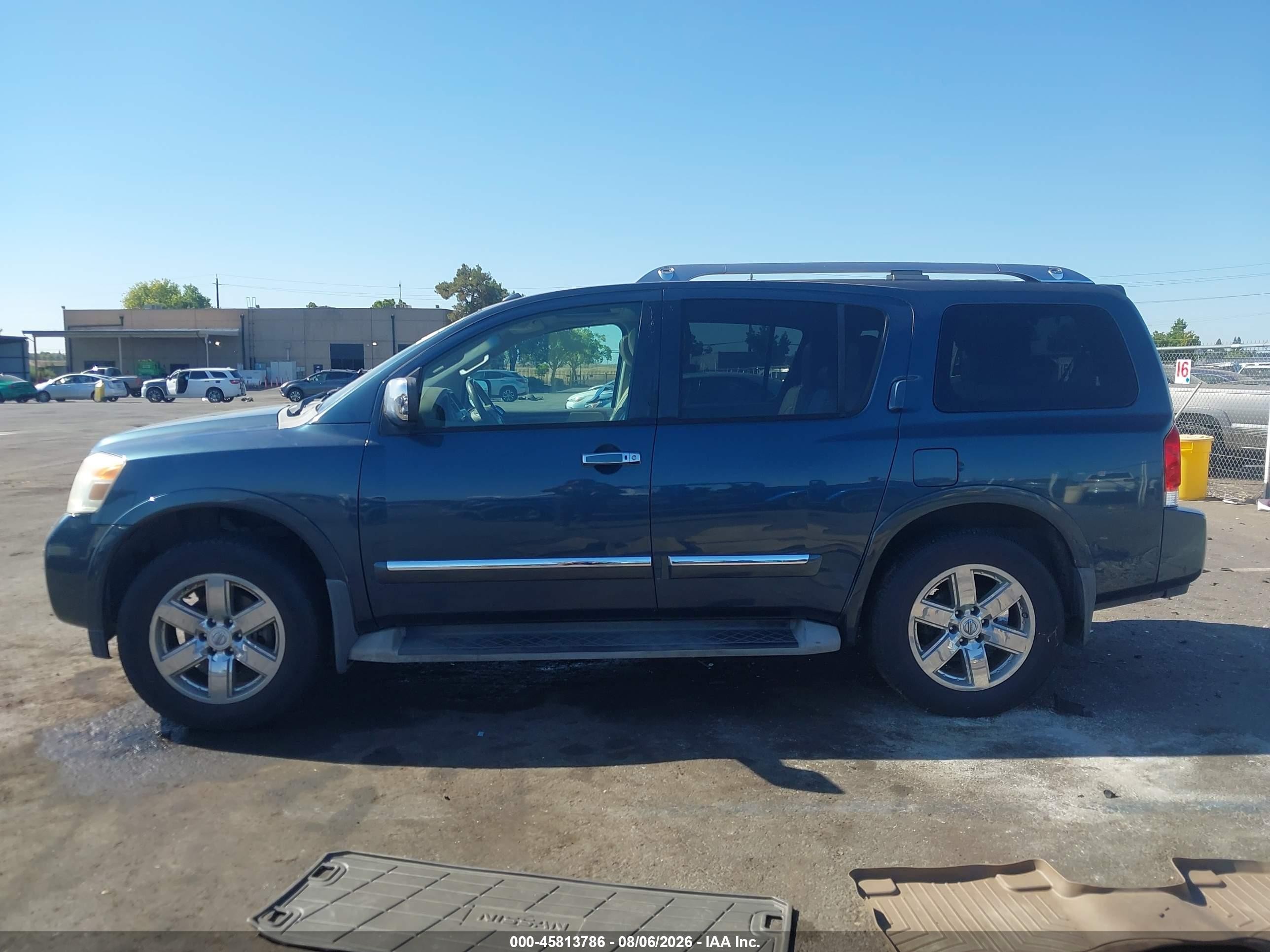 2013 Nissan Armada Platinum Синий vin: 5N1AA0NC4DN605955