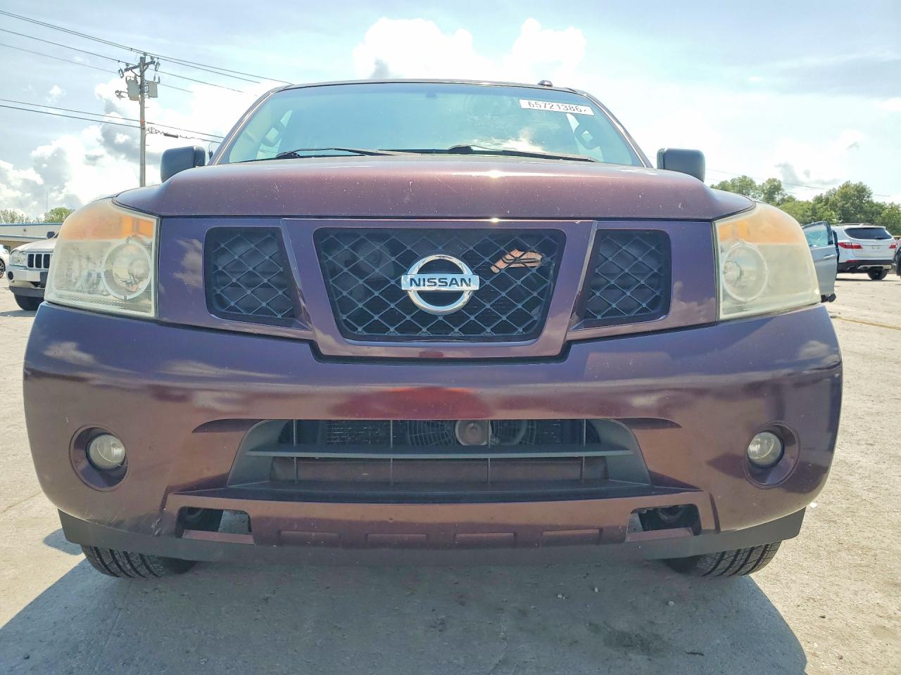 2015 Nissan Armada Sv Burgundy vin: 5N1AA0NC5FN617048