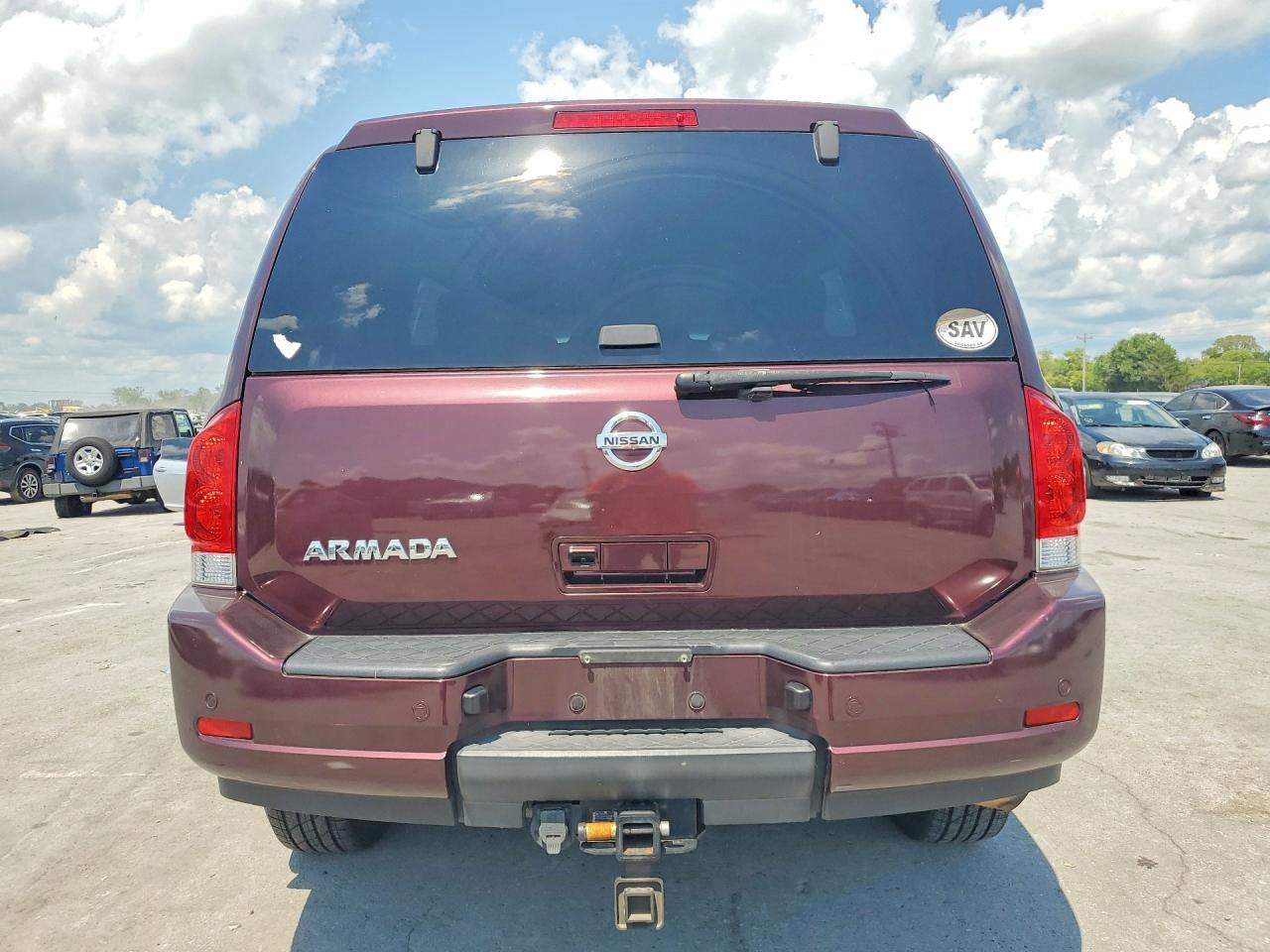 2015 Nissan Armada Sv Burgundy vin: 5N1AA0NC5FN617048