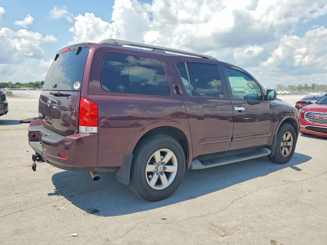2015 Nissan Armada Sv Burgundy vin: 5N1AA0NC5FN617048