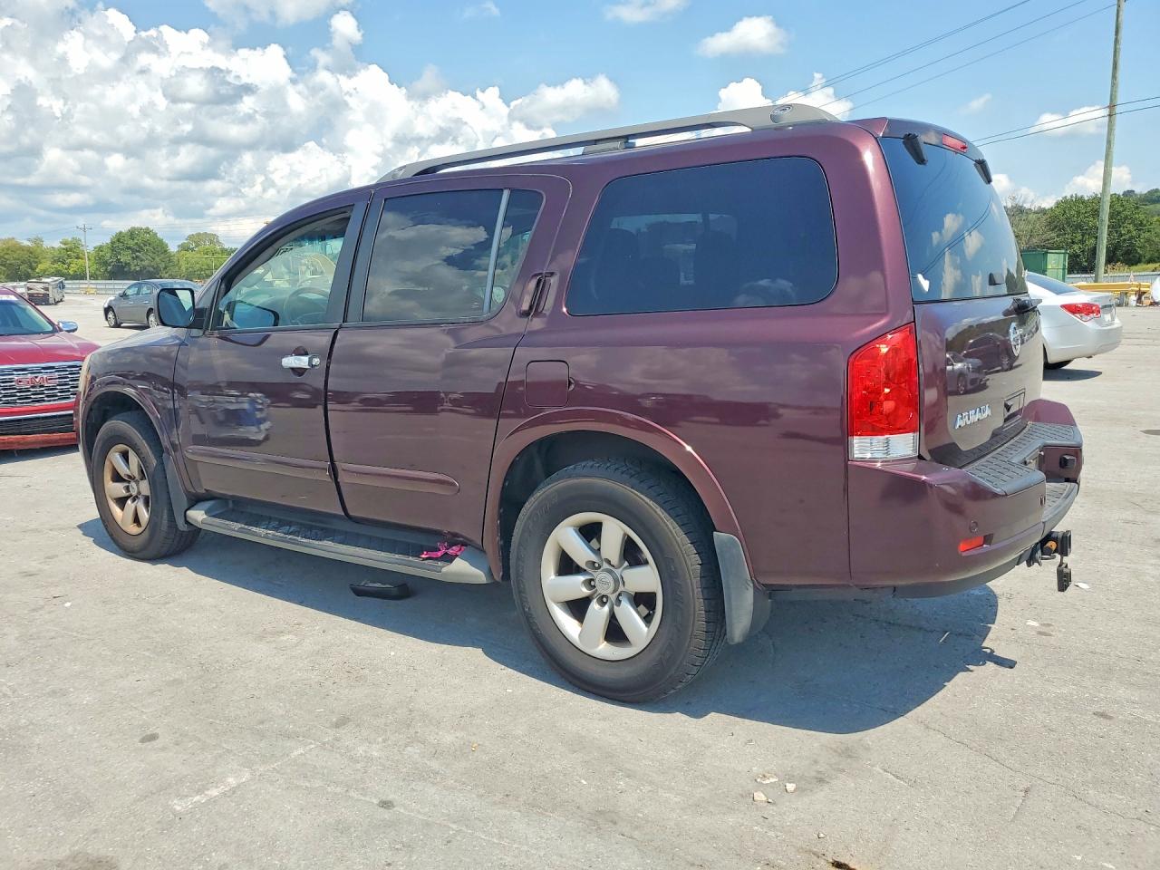 2015 Nissan Armada Sv Burgundy vin: 5N1AA0NC5FN617048