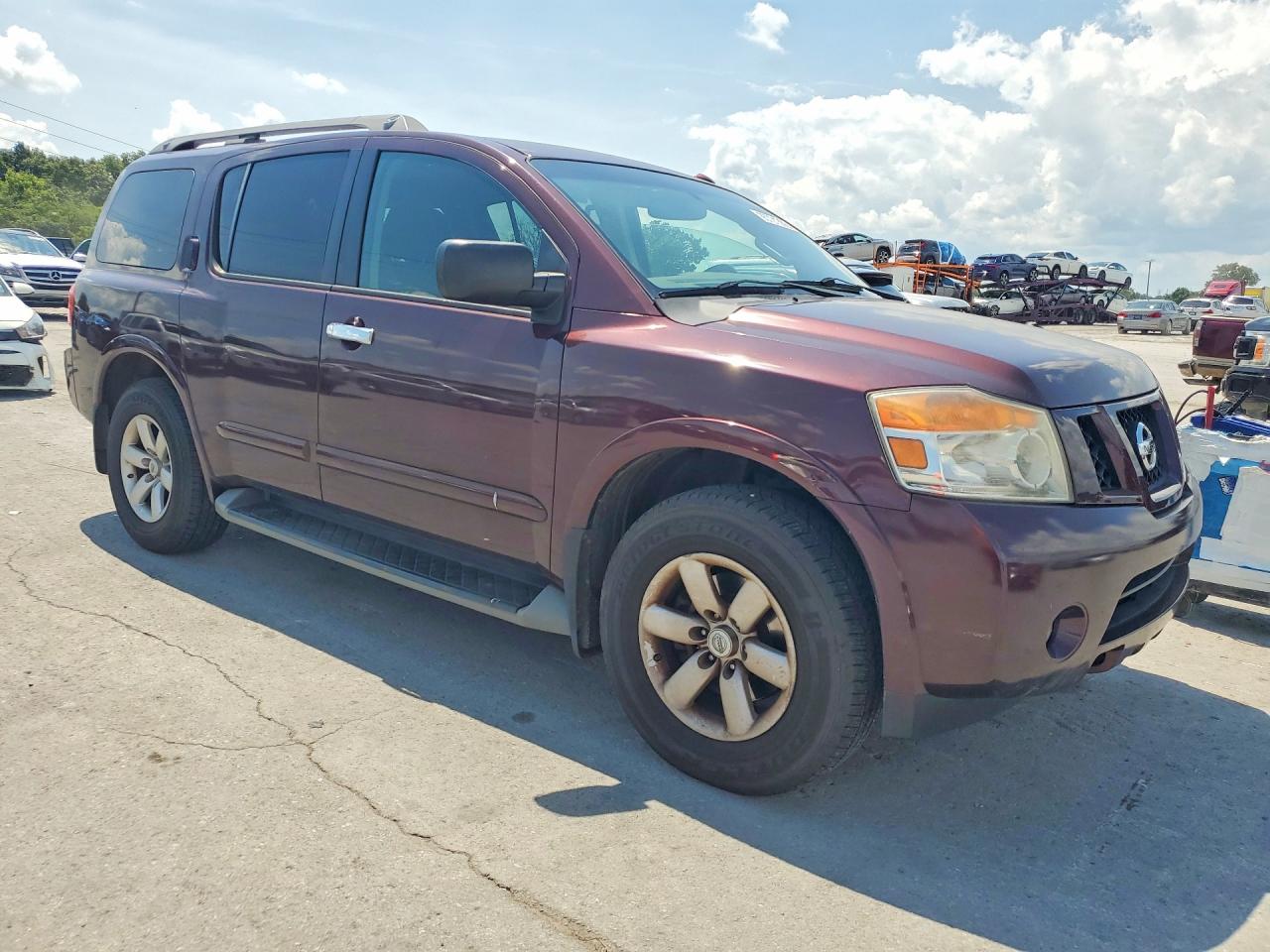 2015 Nissan Armada Sv Burgundy vin: 5N1AA0NC5FN617048