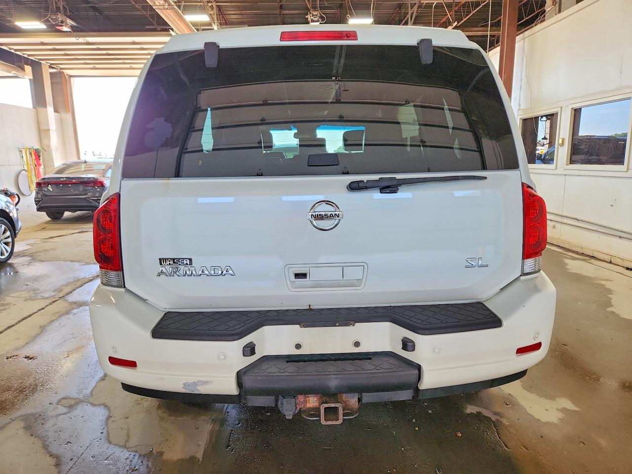 2013 Nissan Armada Sv White vin: 5N1AA0NC6DN607111