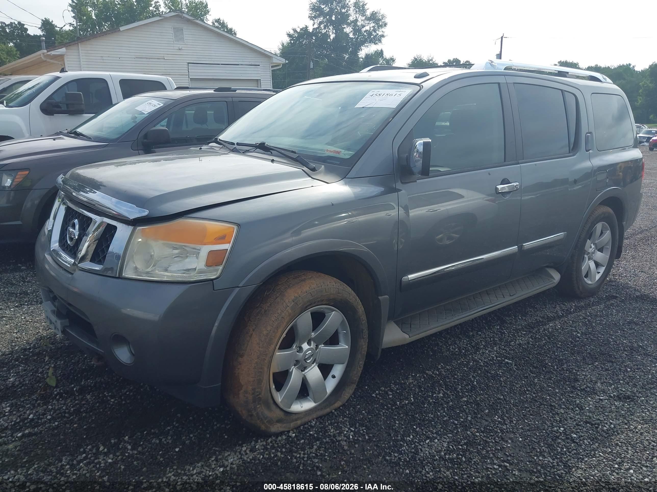2013 Nissan Armada Sl Gray vin: 5N1AA0NC7DN606467