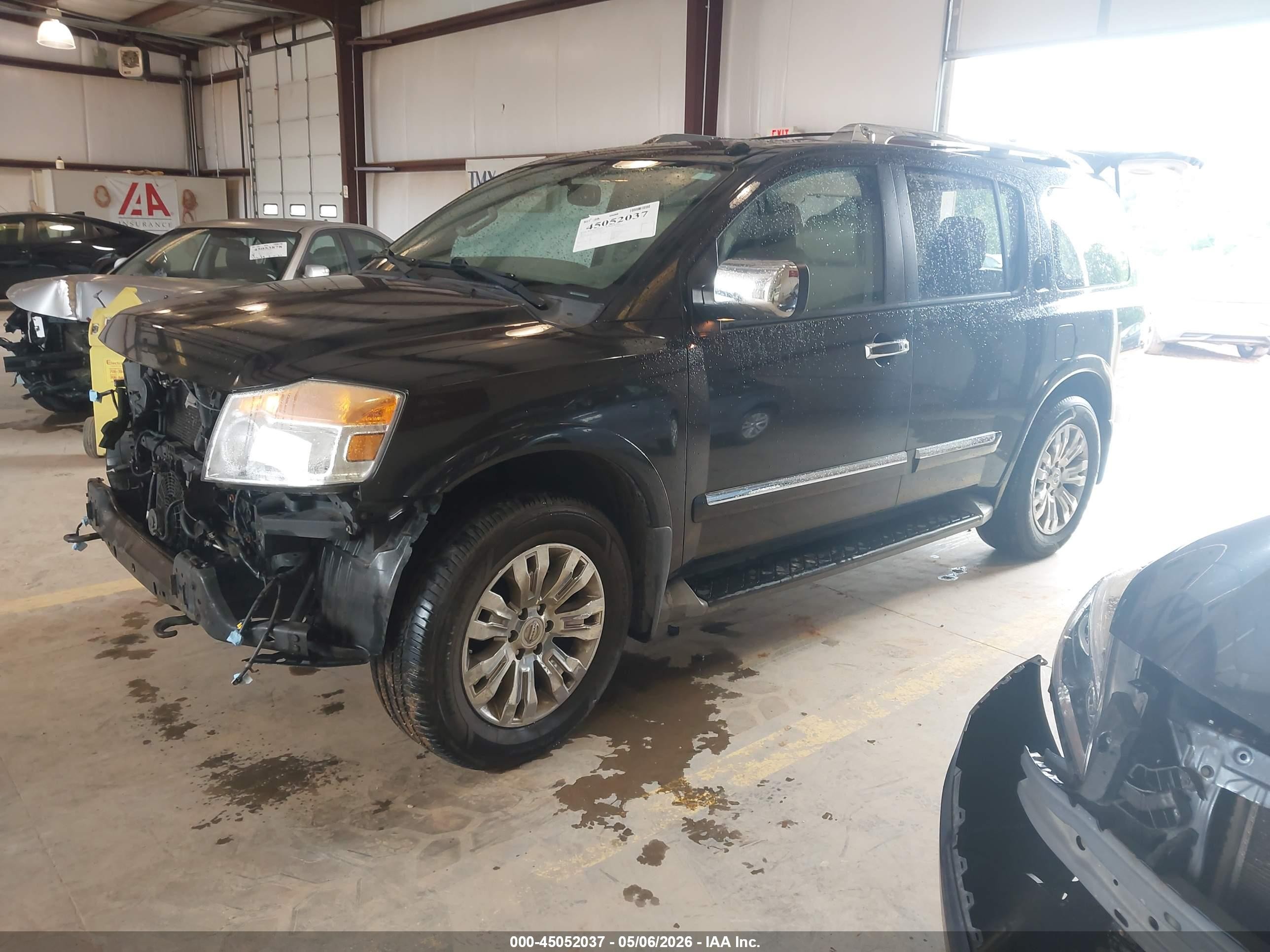 2015 Nissan Armada Platinum Черный vin: 5N1AA0NC7FN611722