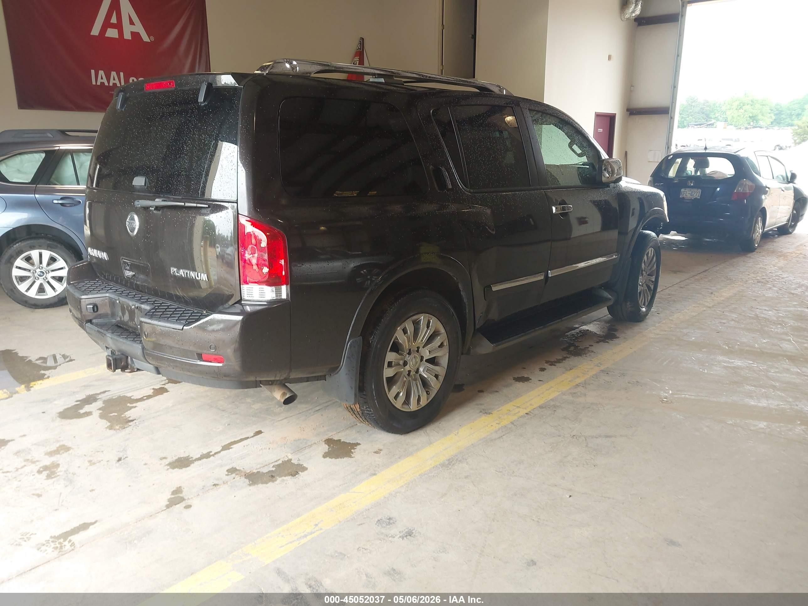 2015 Nissan Armada Platinum Черный vin: 5N1AA0NC7FN611722