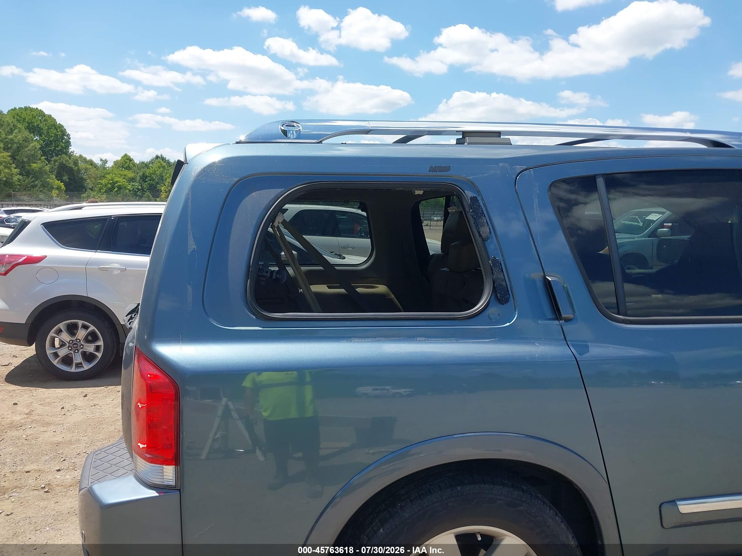 2012 Nissan Armada Sl Light Blue vin: 5N1AA0NC8CN616357