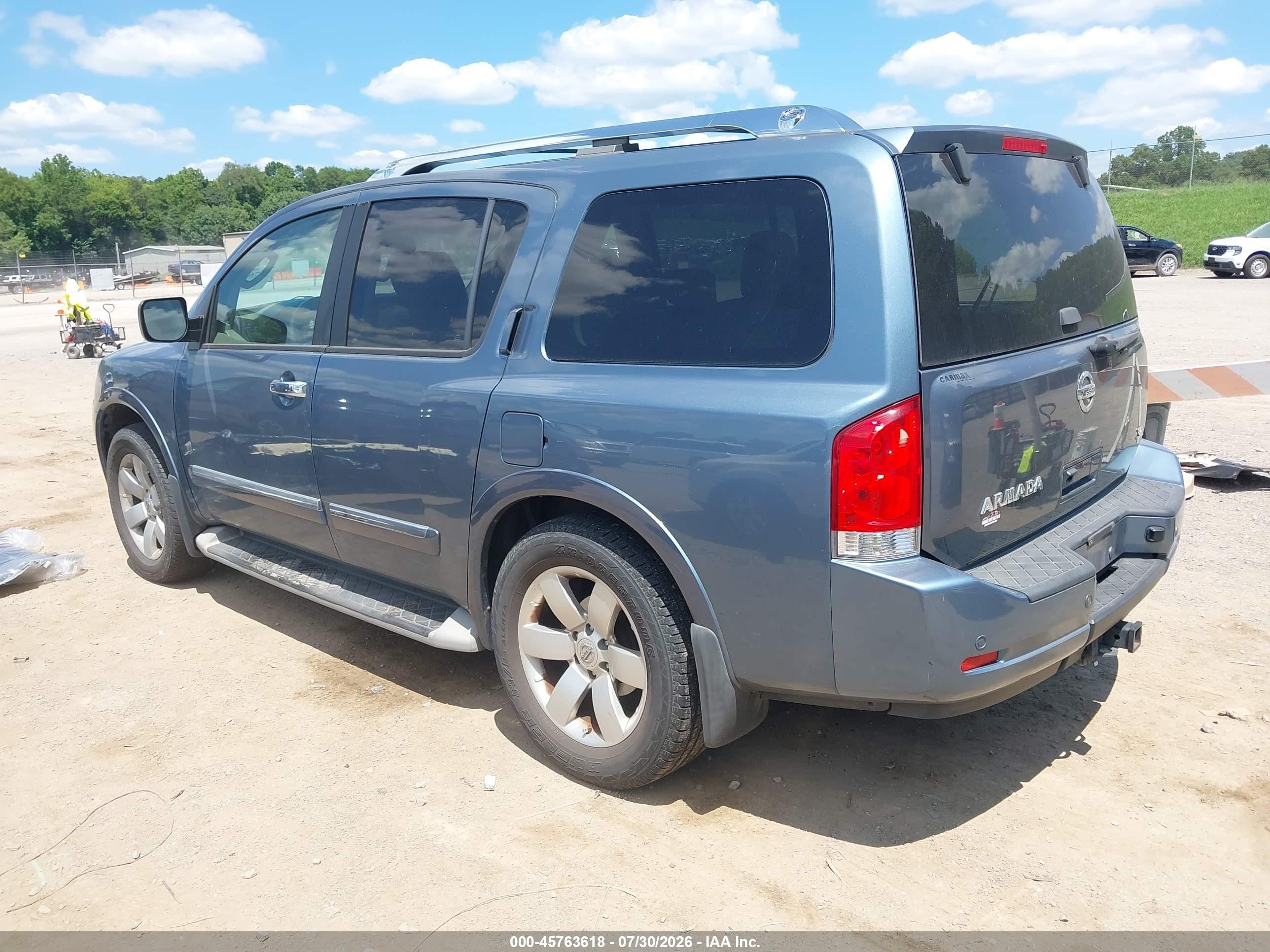 2012 Nissan Armada Sl Light Blue vin: 5N1AA0NC8CN616357